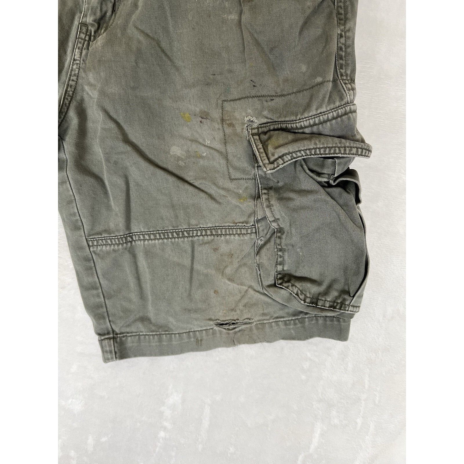 Sideout Vintage Sideout Cargo Shorts Size 32 Green Thrashed Surf Gru Size US 32 / EU 48 - 5 Thumbnail