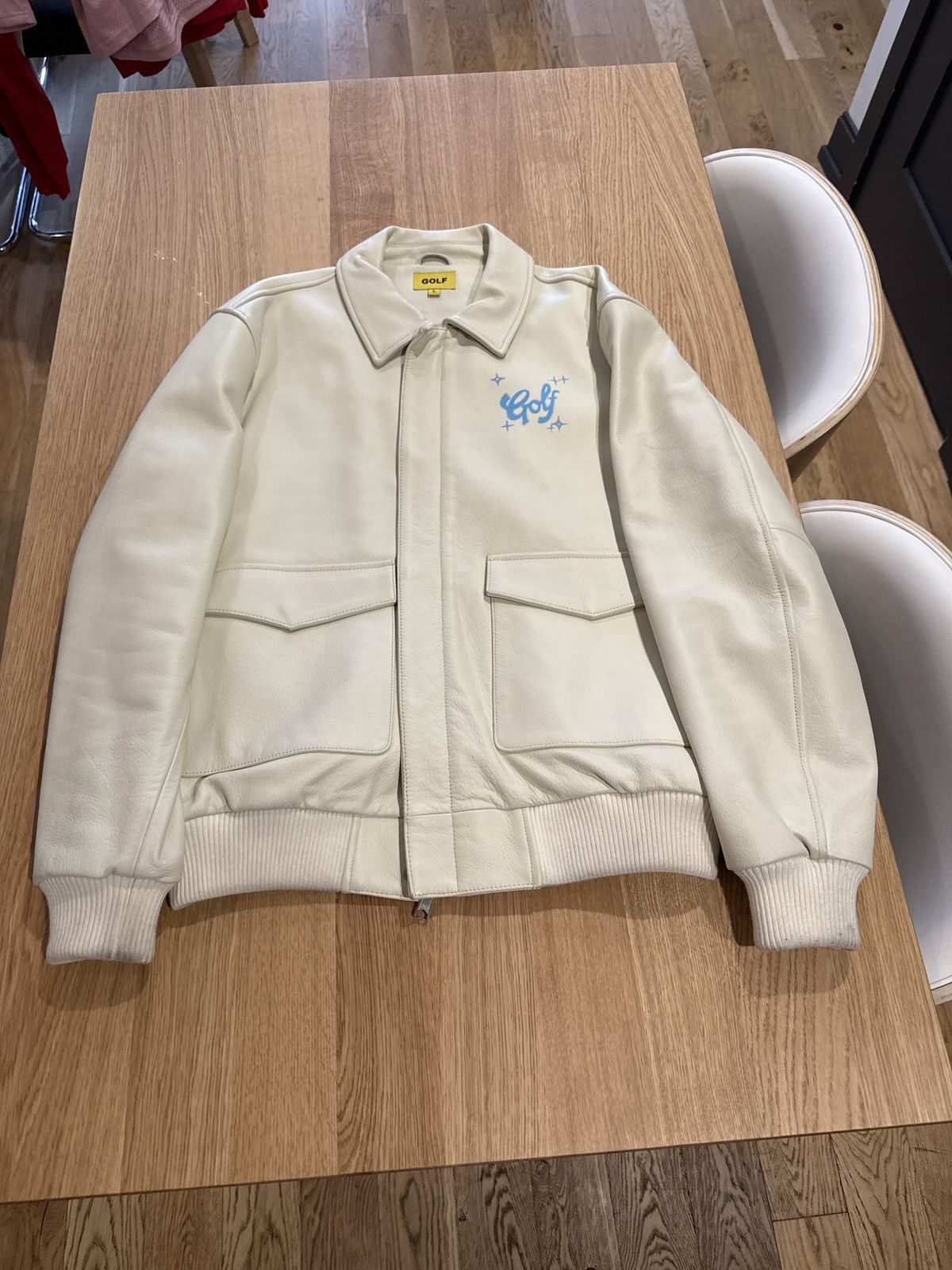 Golf le Fleur Golf x Tyler the Creator Air Brush Leather Jacket Size US L / EU 52-54 / 3 - 1 Thumbnail
