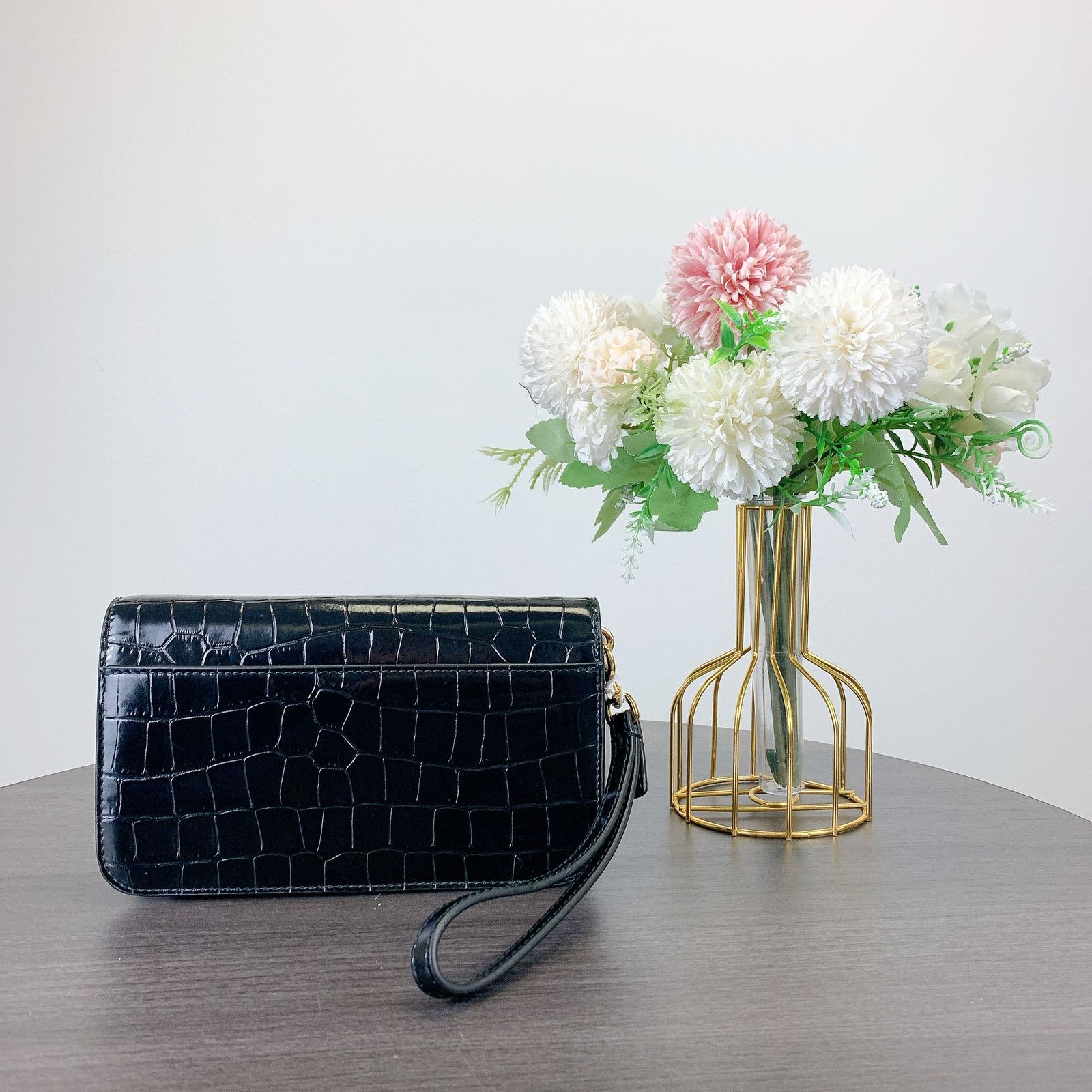 Tory Burch Tory Burch 141073 Britten chain wallet wristlet IN BLACK Size ONE SIZE - 5 Thumbnail