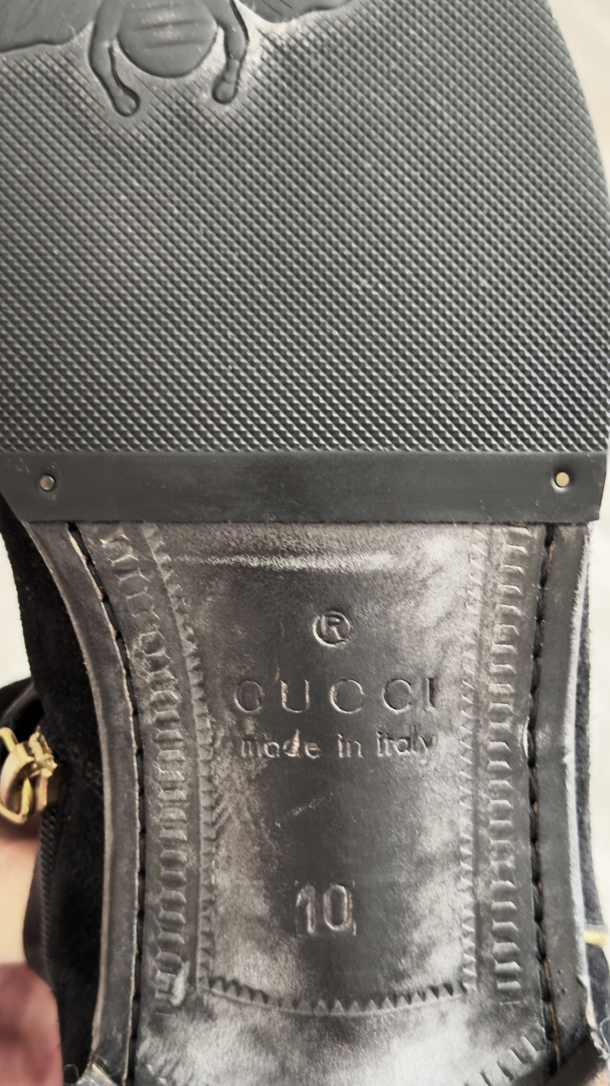 Gucci Gucci Boots Gold Trimmed suede lizard skin boots black. Size US 11 / EU 44 - 7 Thumbnail