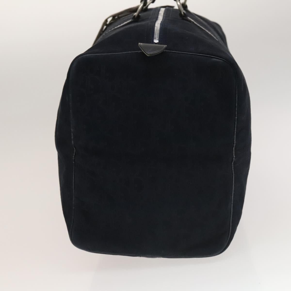Dior DIOR Trotter Canvas Boston Bag Suede Navy Silver Size ONE SIZE - 4 Thumbnail