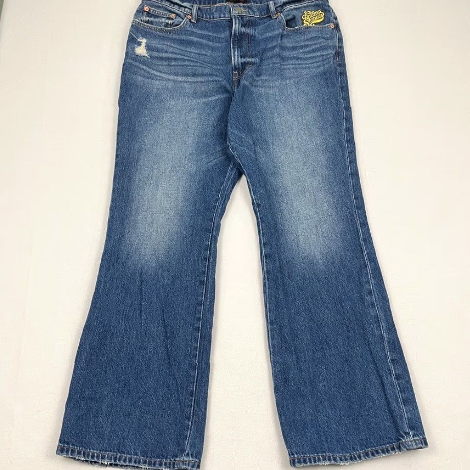Lucky Brand Lucky Brand Rolling Stones Jeans 16 Regular Flared Denim Blue 5-Pocket Vintage? No Womens Shoes Wait— Jeans Size 38" / US 16 / IT 52 - 5 Thumbnail