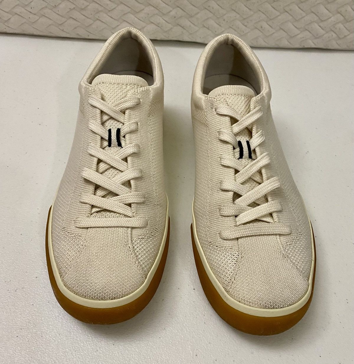Rothy's Rothy's The Lace Up Sneakers Women's 9 US Blond Knit 9 US Size US 9 / IT 39 - 3 Thumbnail