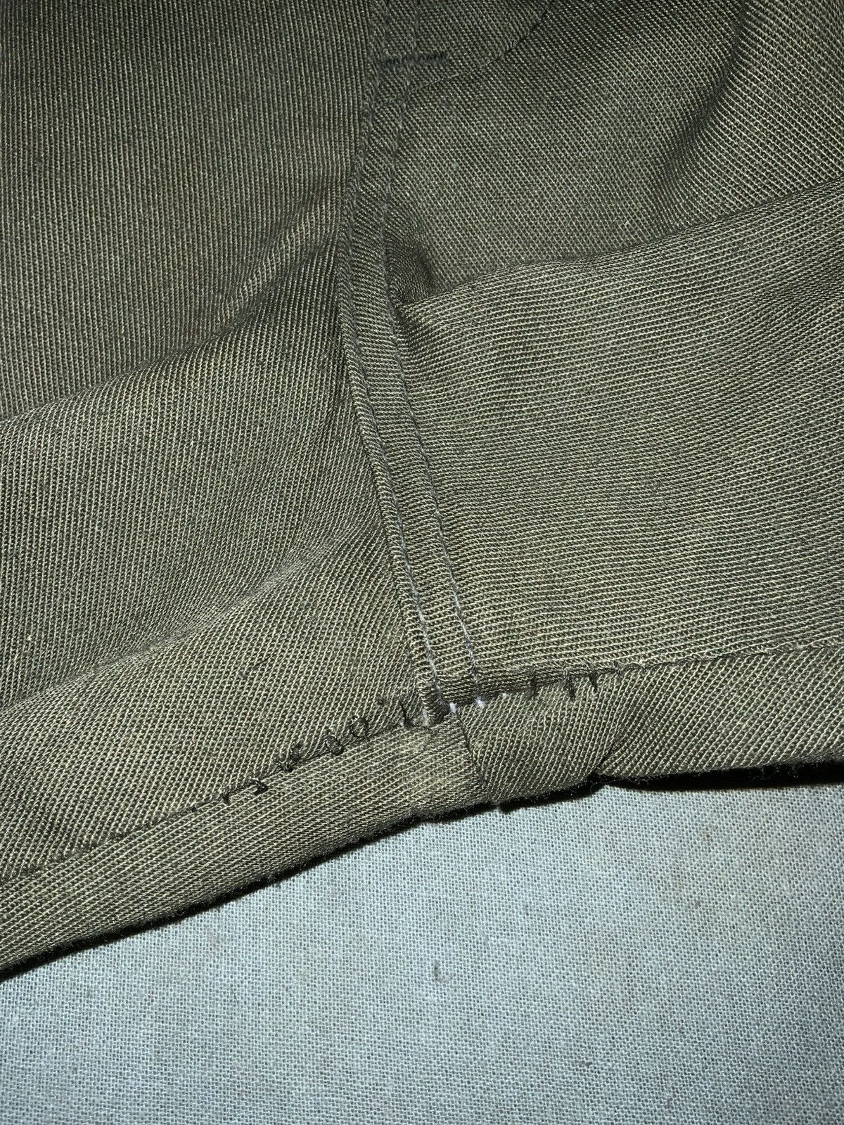 Vintage Vintage 70s Dee Cee Army Olive Green Cargo Wide Leg Pants Size US 32 / EU 48 - 11 Thumbnail