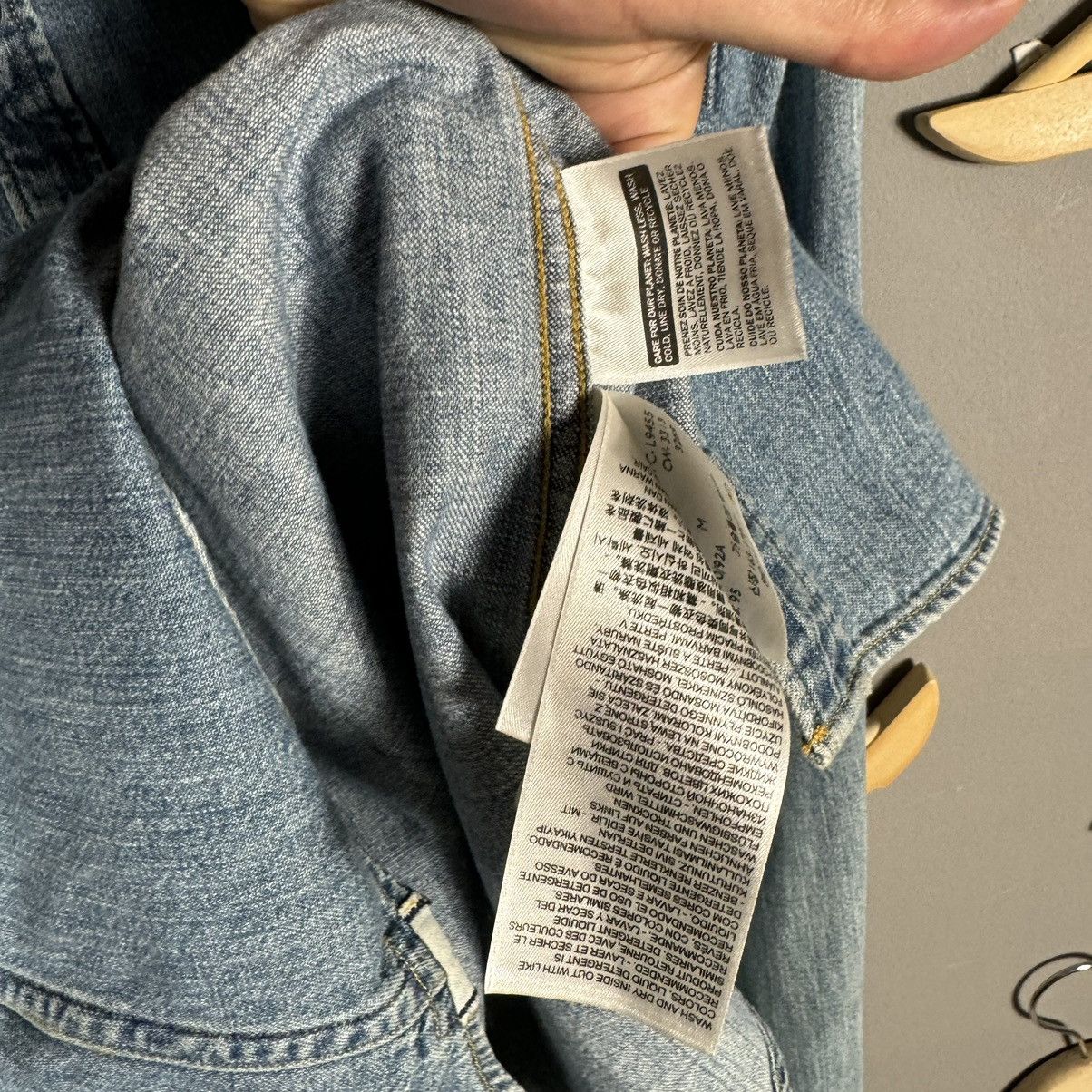 Levi's × Levi's Vintage Clothing Levis Slim Fit Button Up Jeans Shirt Size US M / EU 48-50 / 2 - 5 Thumbnail