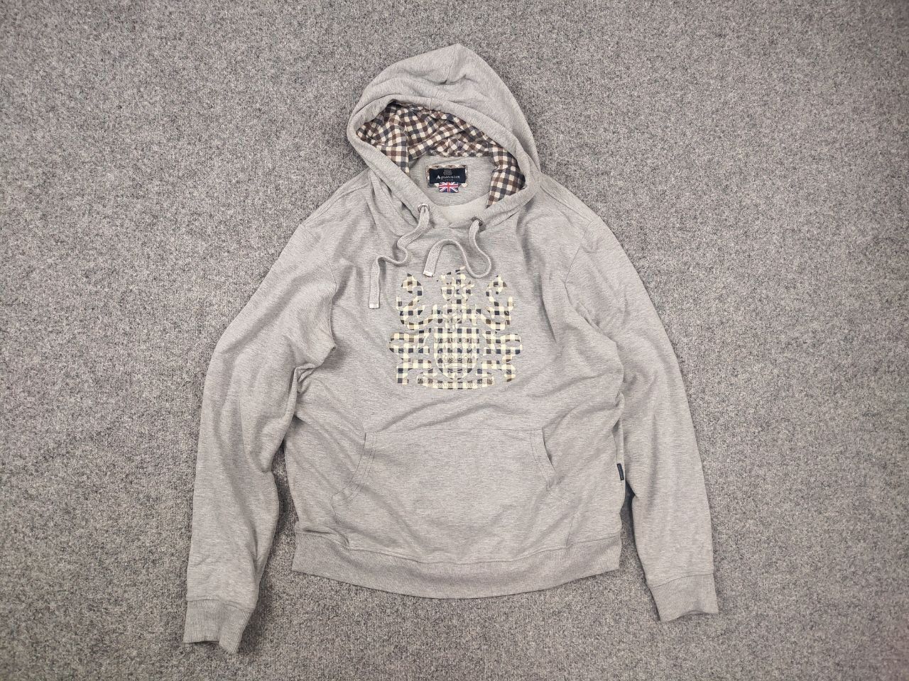 Aquascutum Aquascutum England Logo Gray Mens Hoodie Size US L / EU 52-54 / 3 - 10 Thumbnail