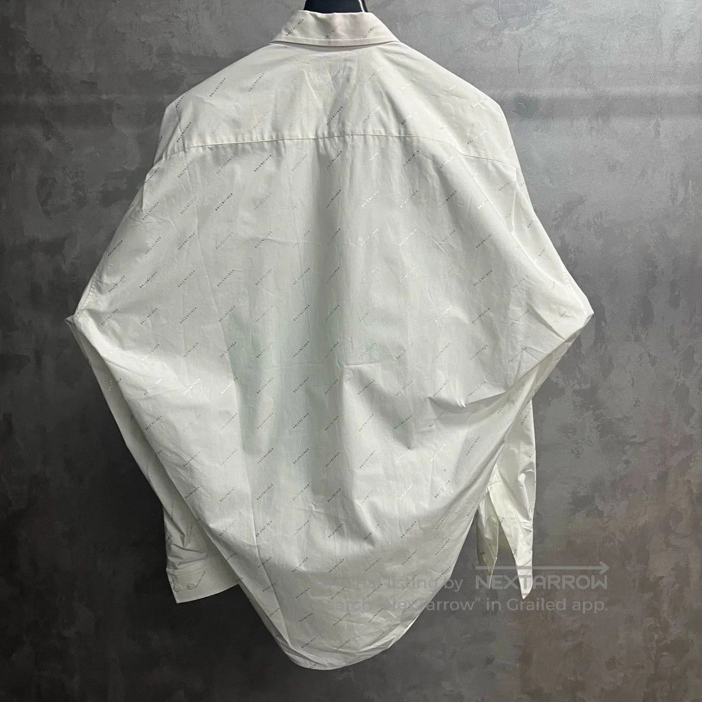 Balenciaga Balenciaga White Logo Loose Shirt. Size US S / EU 44-46 / 1 - 5 Thumbnail