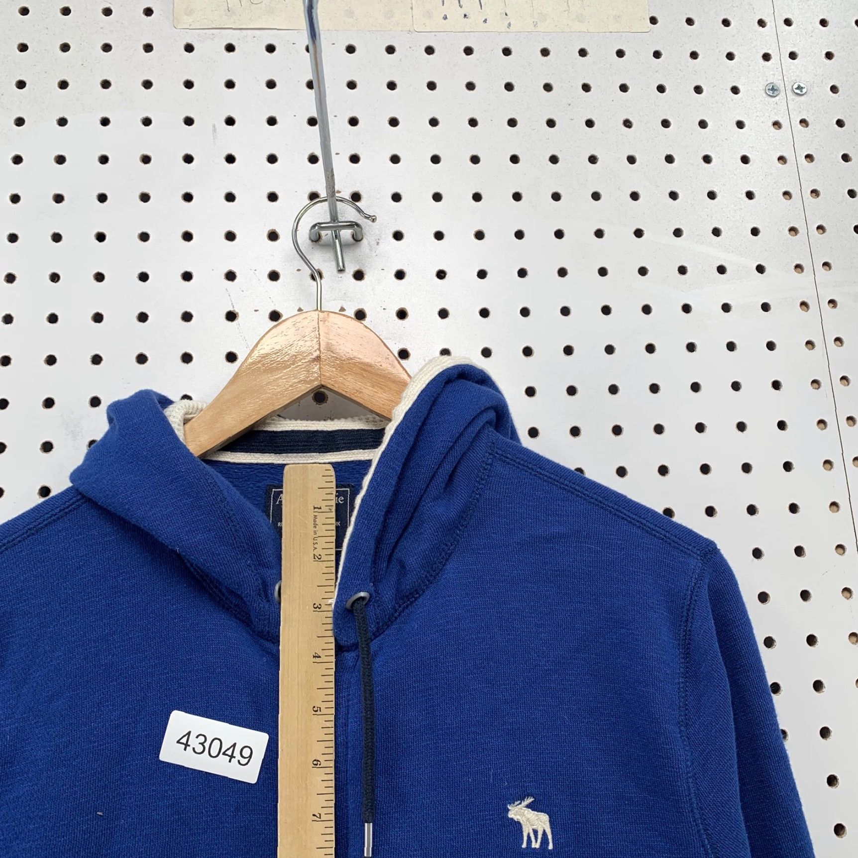 Abercrombie & Fitch VINTAGE Abercrombie & Fitch Hoodie Zip Sweatshirt Blue Mens Small Zip Hooded Size US S / EU 44-46 / 1 - 4 Thumbnail