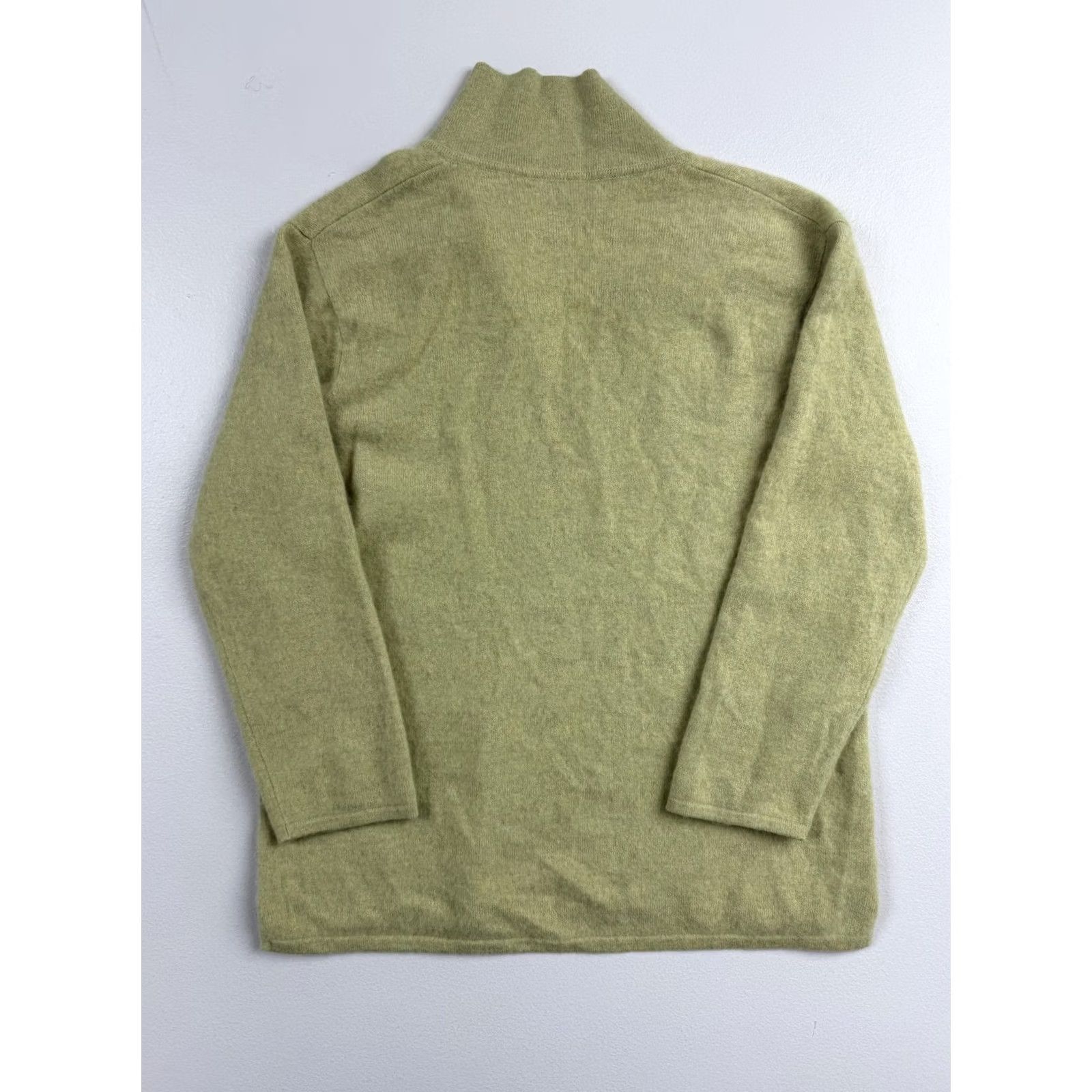 Vintage Griffen Sweater Womens XL Green 100% Cashmere Pullover Knit Collared Lightweight Slim Knit Pullover Long Sleeve Size XL / US 12-14 / IT 48-50 - 2 Thumbnail