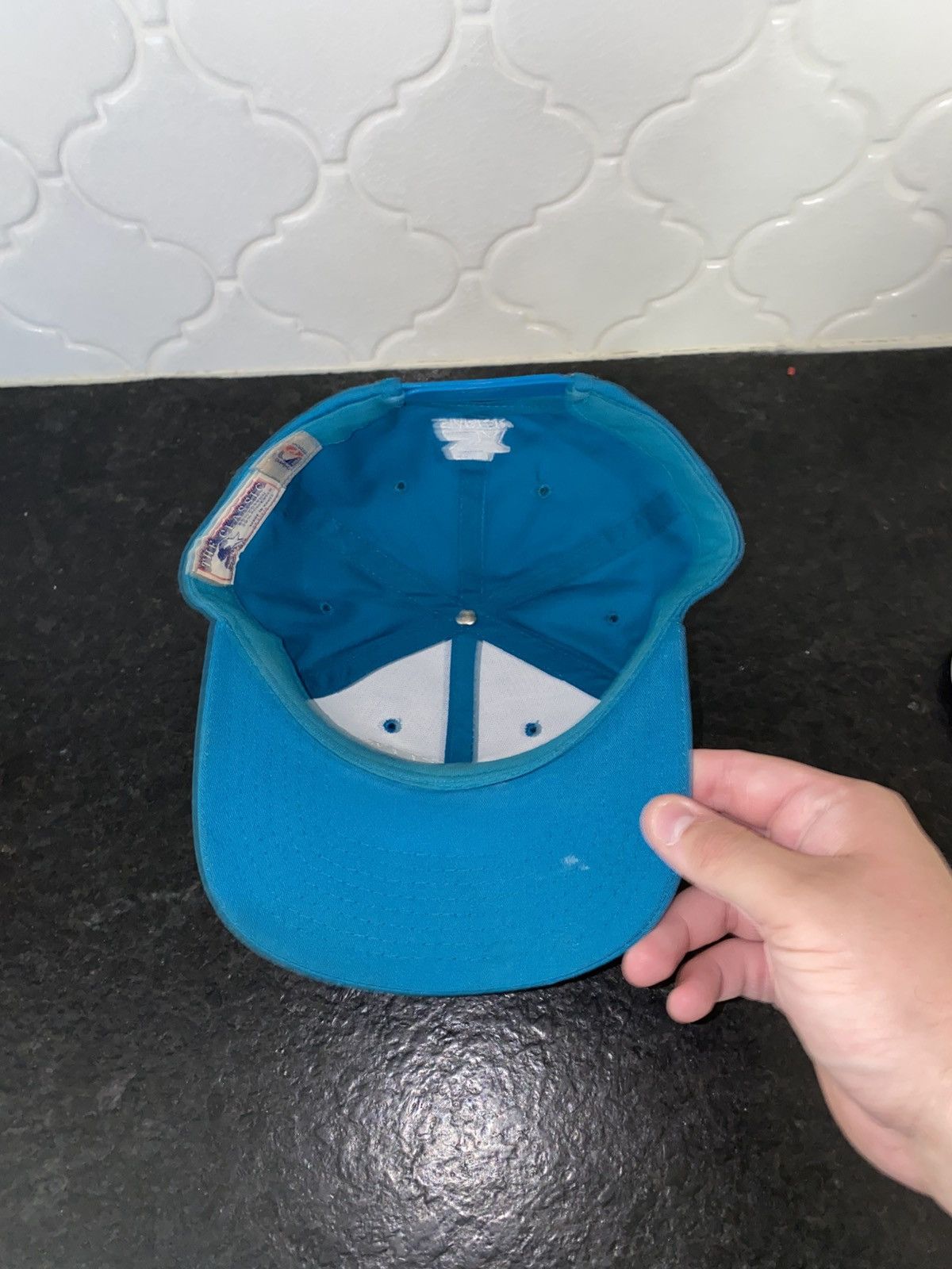 Starter Vintage 90s Starter Charlotte Hornets spell-out snapback Size ONE SIZE - 3 Thumbnail