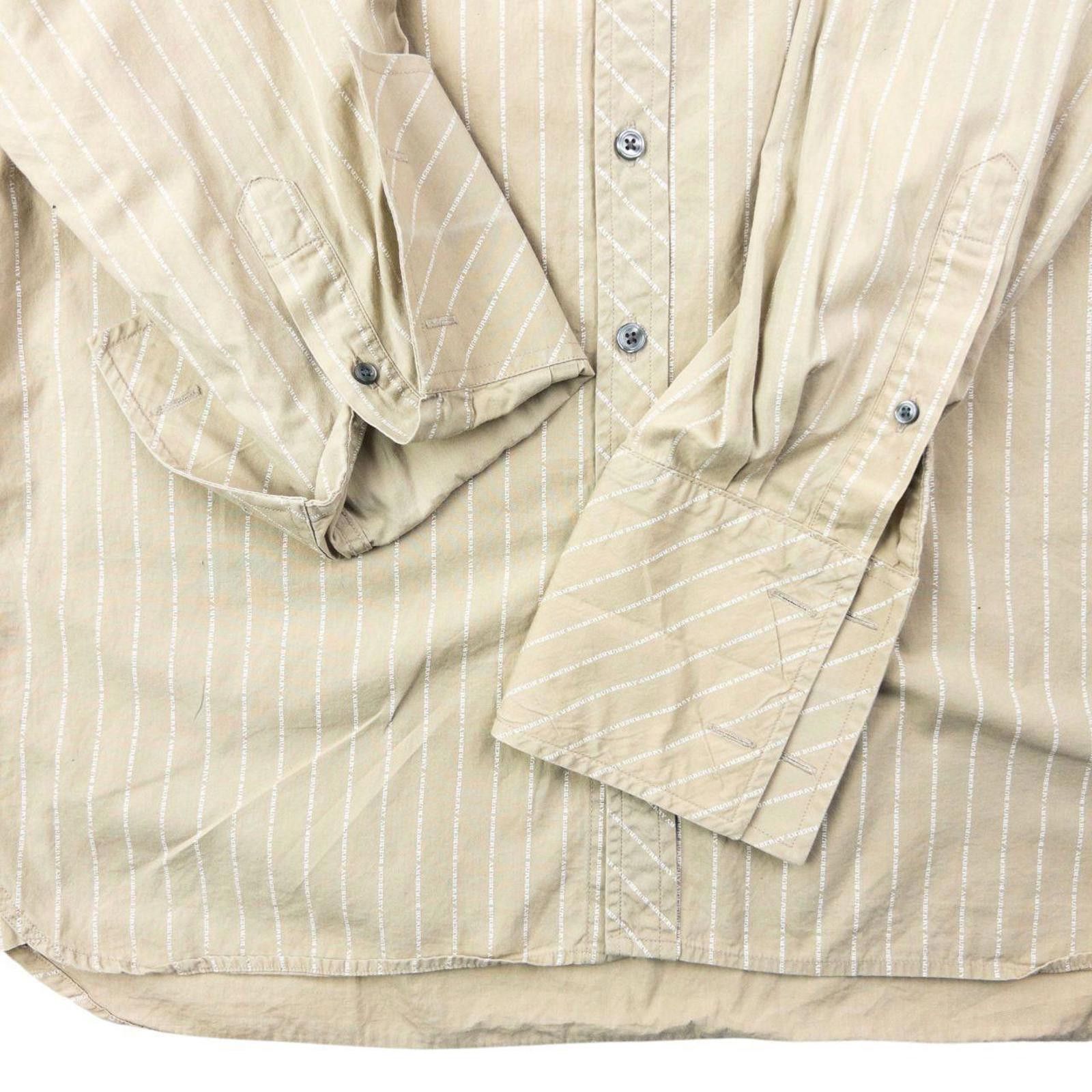 Burberry Vintage 2000s Burberry Monogram Long Sleeve Button Up Shirt Size US L / EU 52-54 / 3 - 5 Thumbnail