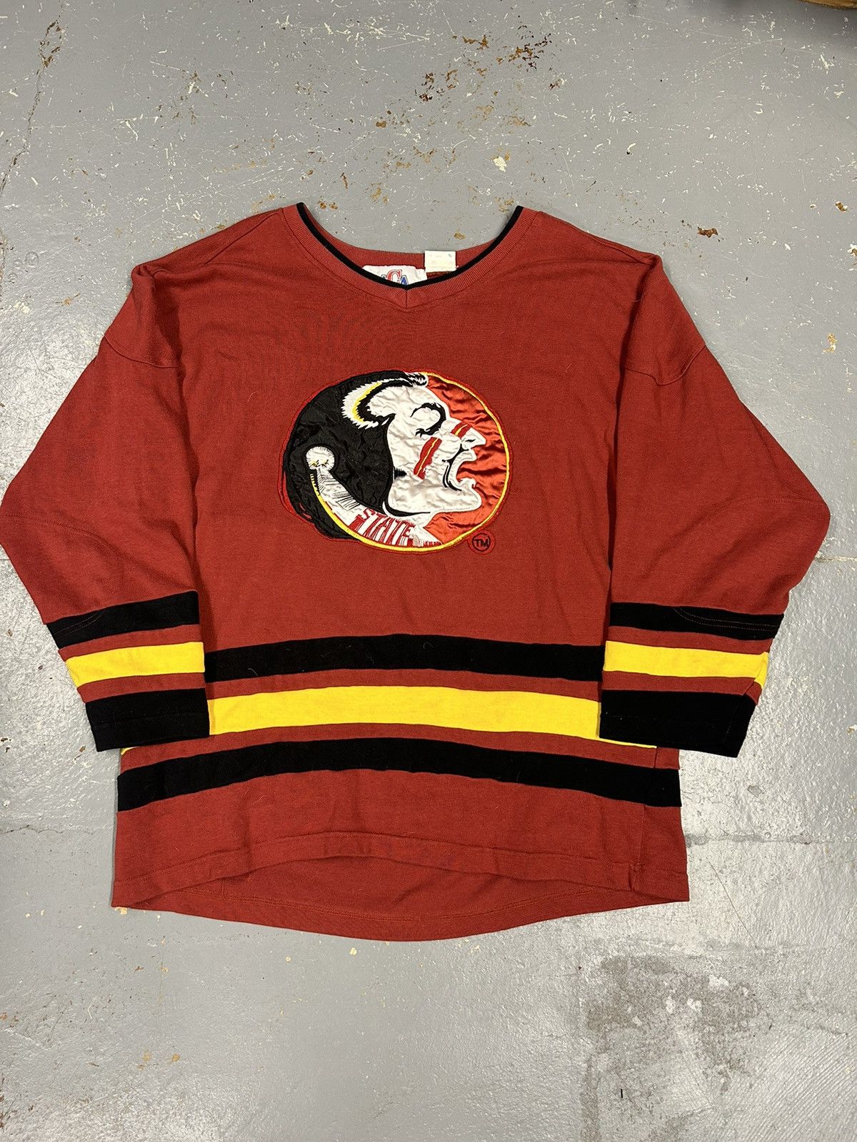 Vintage Crazy Vintage 90s Essential Florida State Seminoles Crewneck Size US XL / EU 56 / 4 - 1 Thumbnail