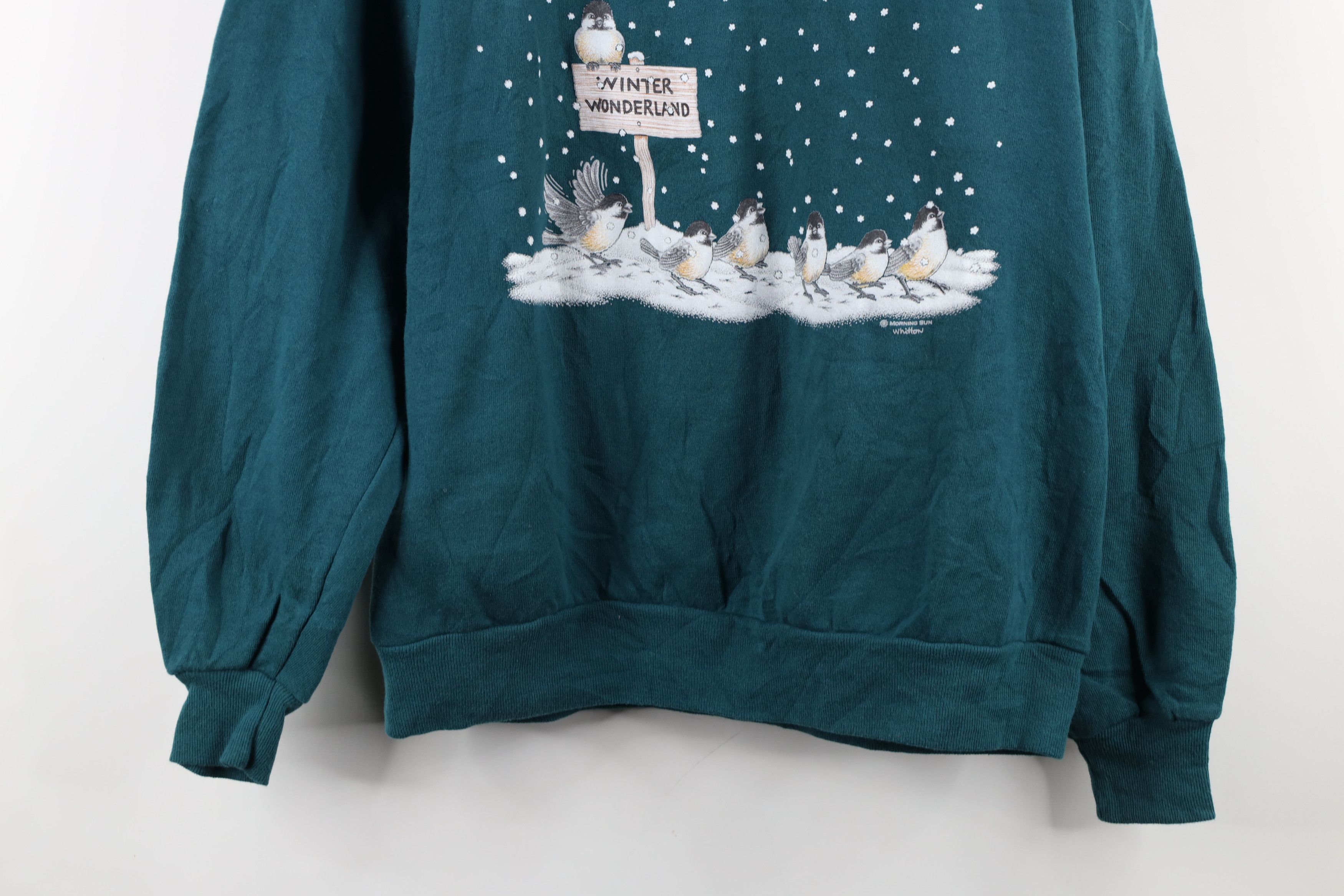 Vintage Vintage 90s Streetwear Wonderland Collared Sweatshirt USA Size L / US 10 / IT 46 - 3 Thumbnail