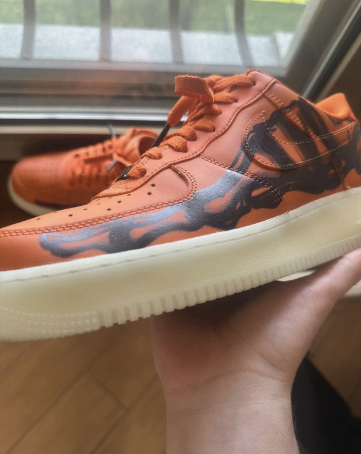Nike Nike Air Force 1 Low Skeleton Halloween Size US 11 / EU 44 - 2 Thumbnail