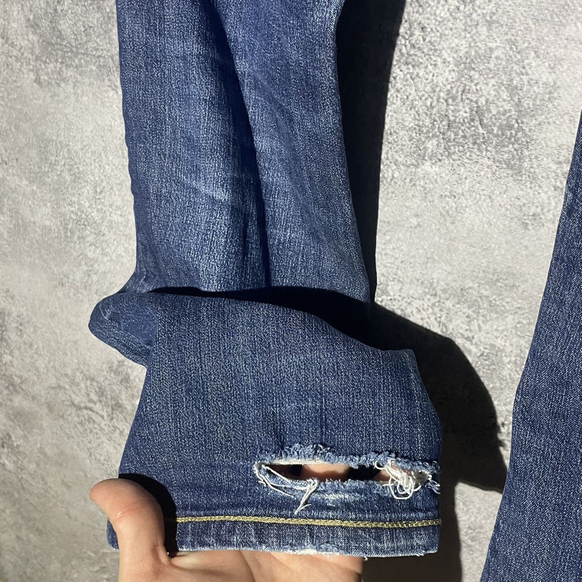 Evisu × Puma Vintage Evisu x Puma Baggy Blue Denim Jeans Y2K Rare Hype Size 30" / US 8 / IT 44 - 5 Thumbnail