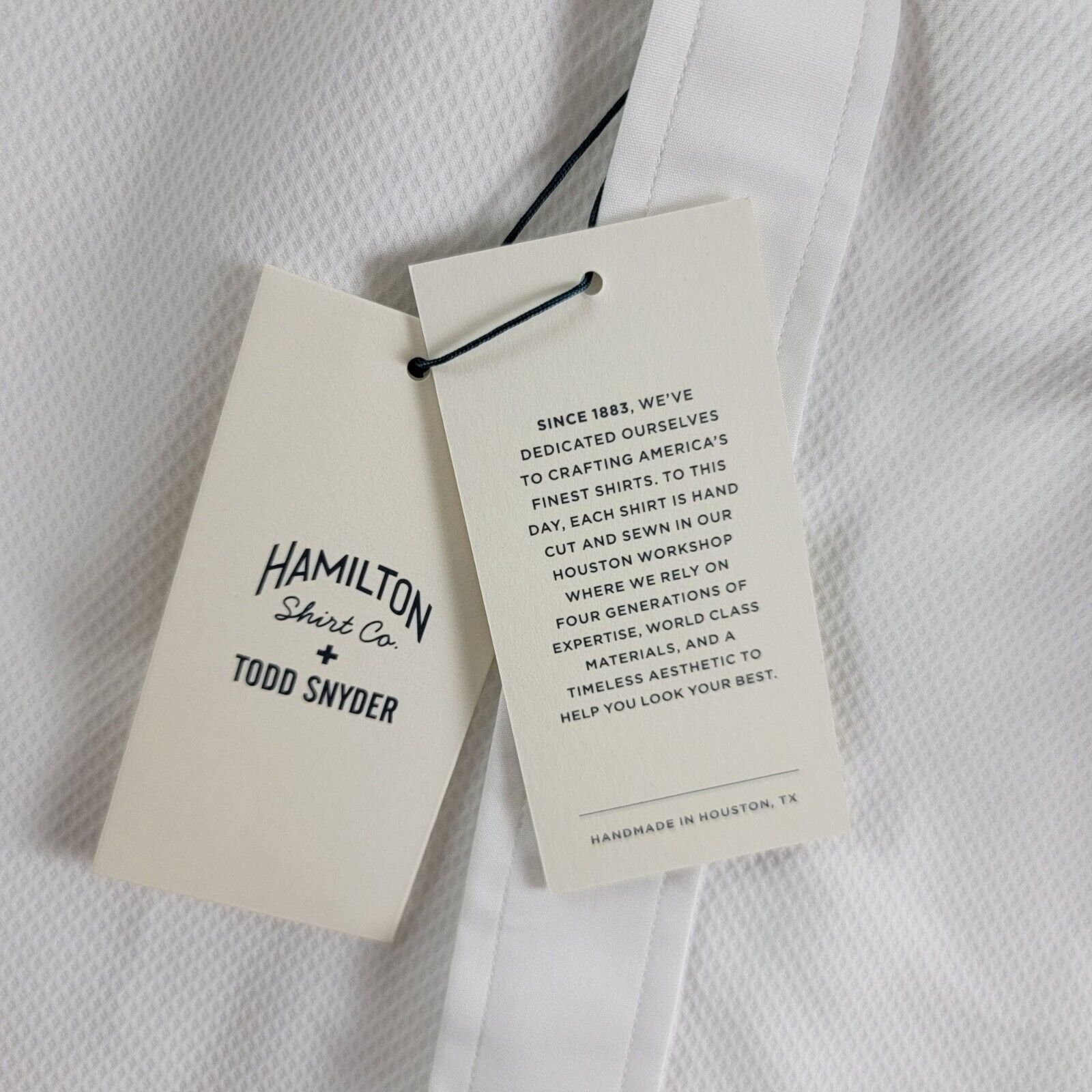 Todd Snyder x Hamilton Pique Bib Fly Front Tuxedo Shirt