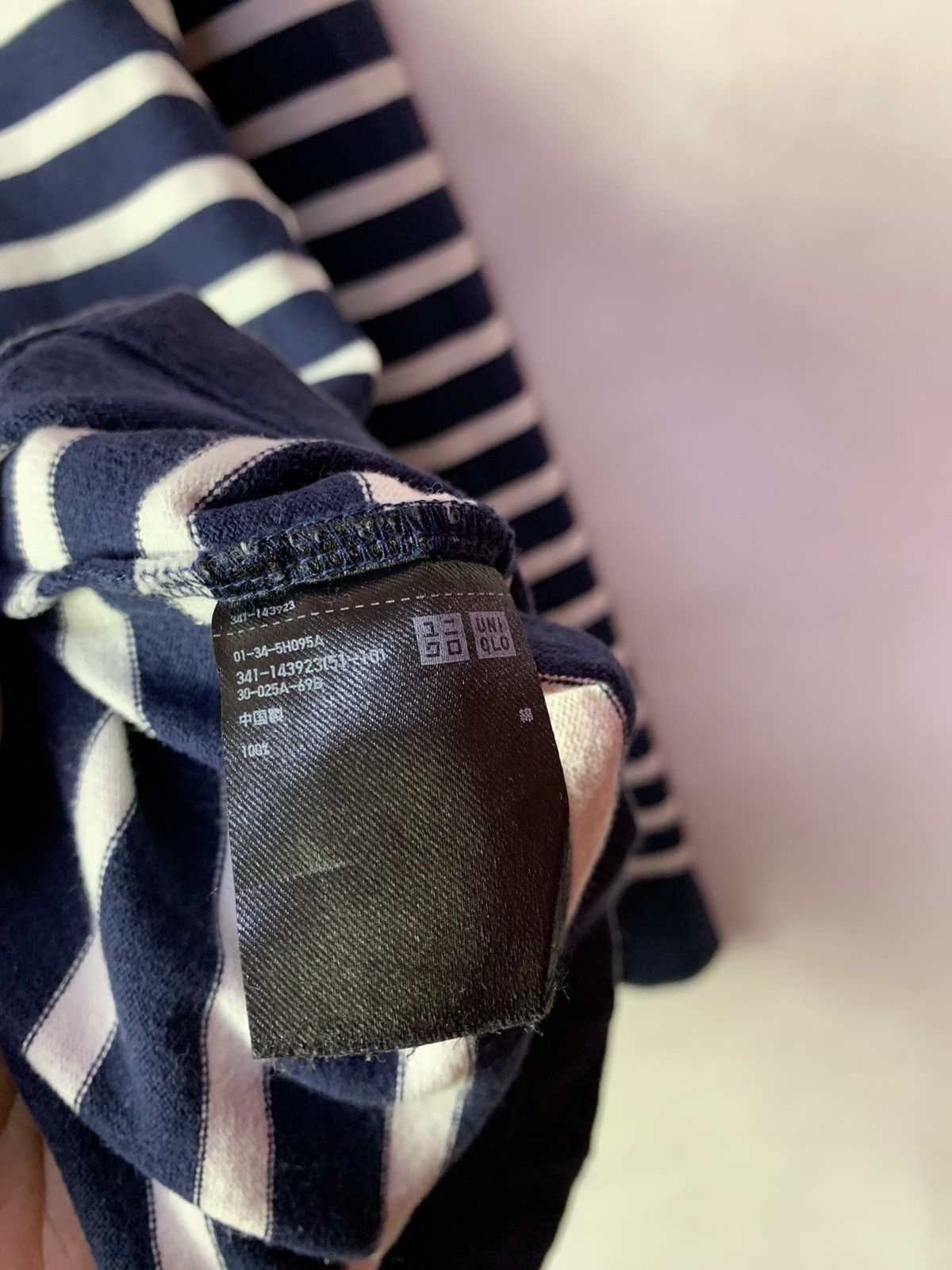 Japanese Brand × Uniqlo 🔥 Uniqlo Navy Stripes Sailor Tee Longsleeves Size US M / EU 48-50 / 2 - 6 Thumbnail