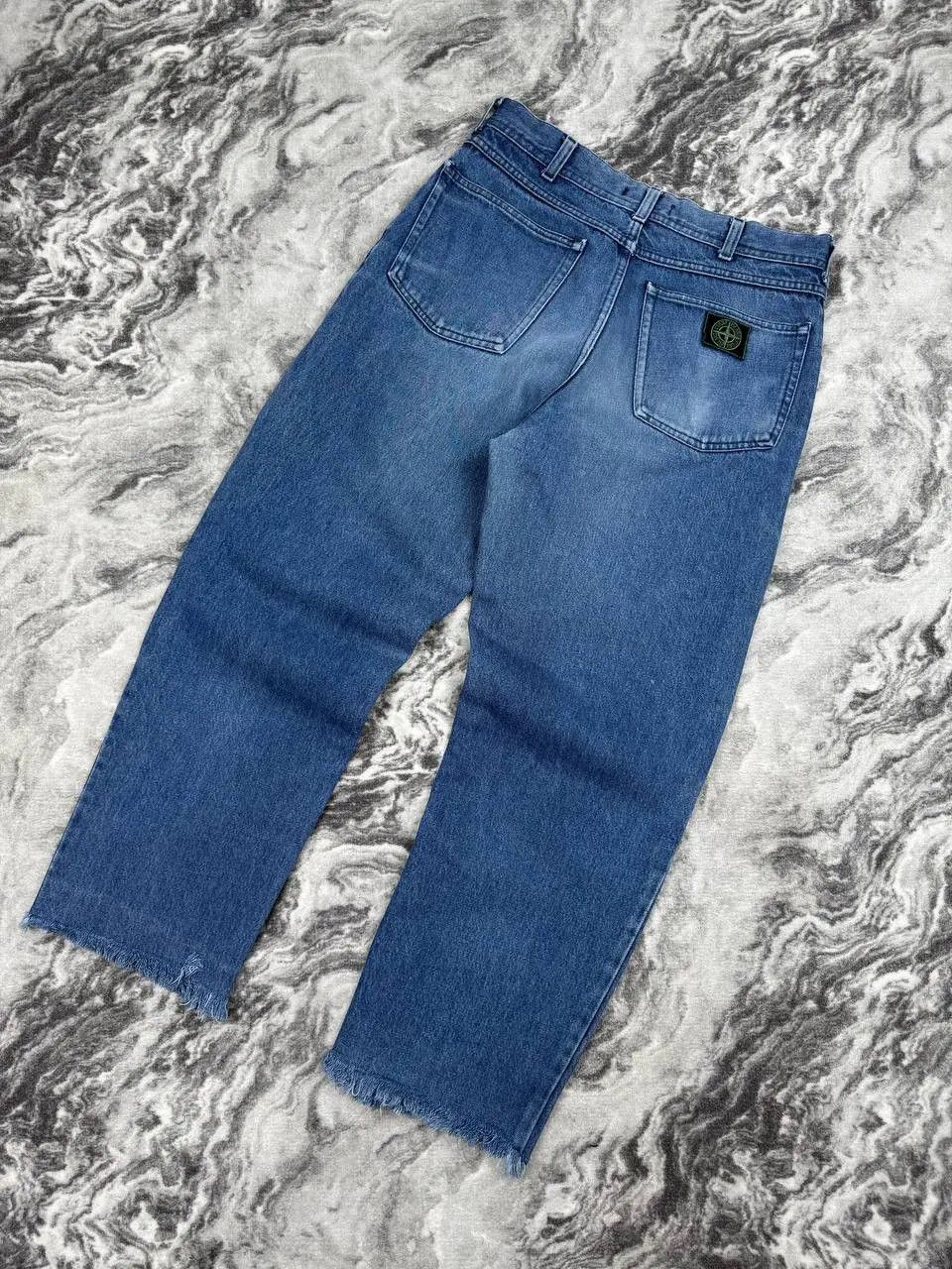 Stone Island Vintage Stone Island Denim Baggy Jeans 90s Archive Size US 32 / EU 48 - 1 Thumbnail