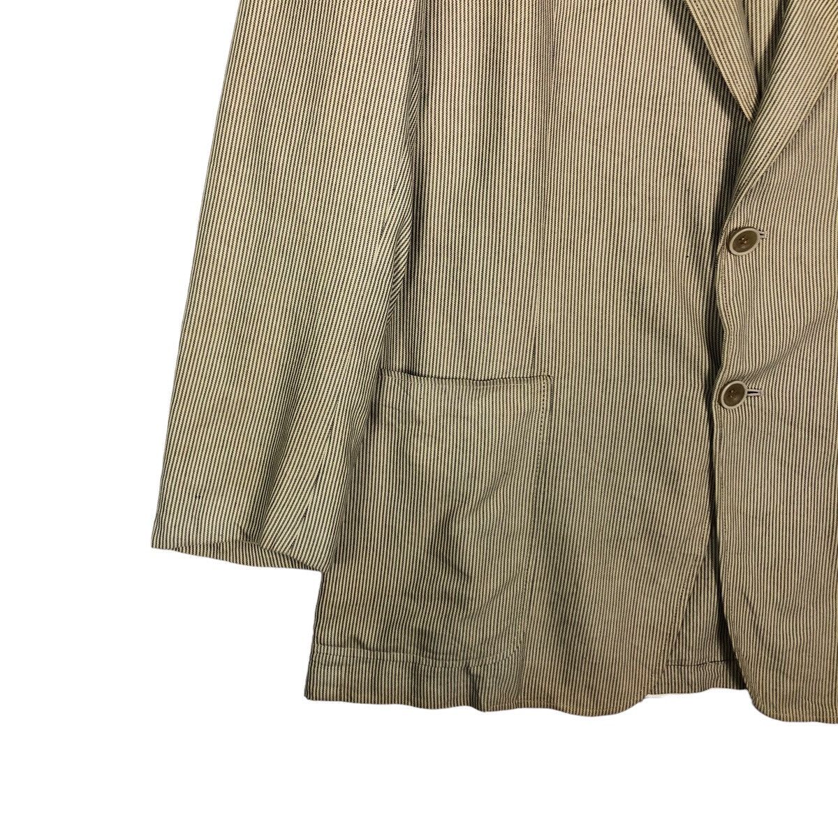Francesco Smalto 🔥Pin Striped Chore Work Jacket Double Breast Made in Italy Size US M / EU 48-50 / 2 - 4 Thumbnail
