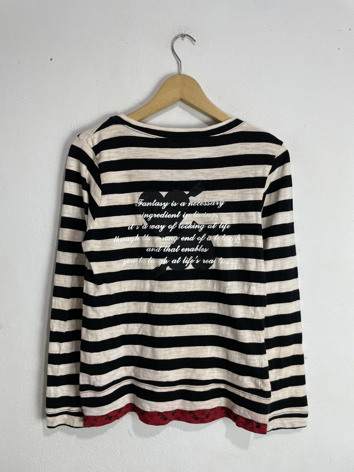 If Six Was Nine Japanese Gothic Double Layer LongSleeve striped Style Size L / US 10 / IT 46 - 4 Thumbnail