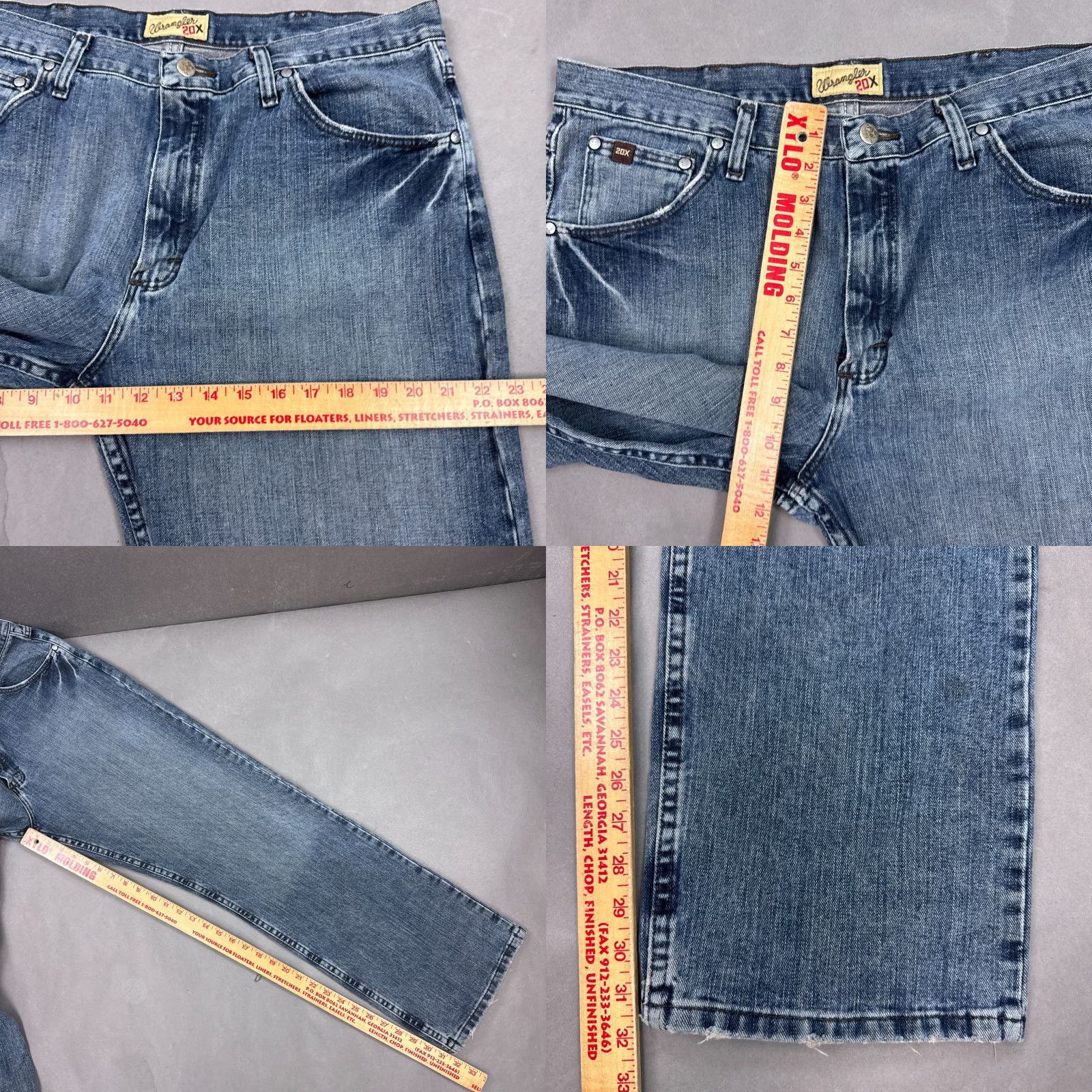 Wrangler Wrangler Jeans Men Blue Style 33 Extreme Relaxed Twenty X 20X 36x32 Denim 5-Pocket Design Relaxed Mens Jeans Wrangler 20X Cowboy Vintage No N/A Size US 35 - 9 Thumbnail