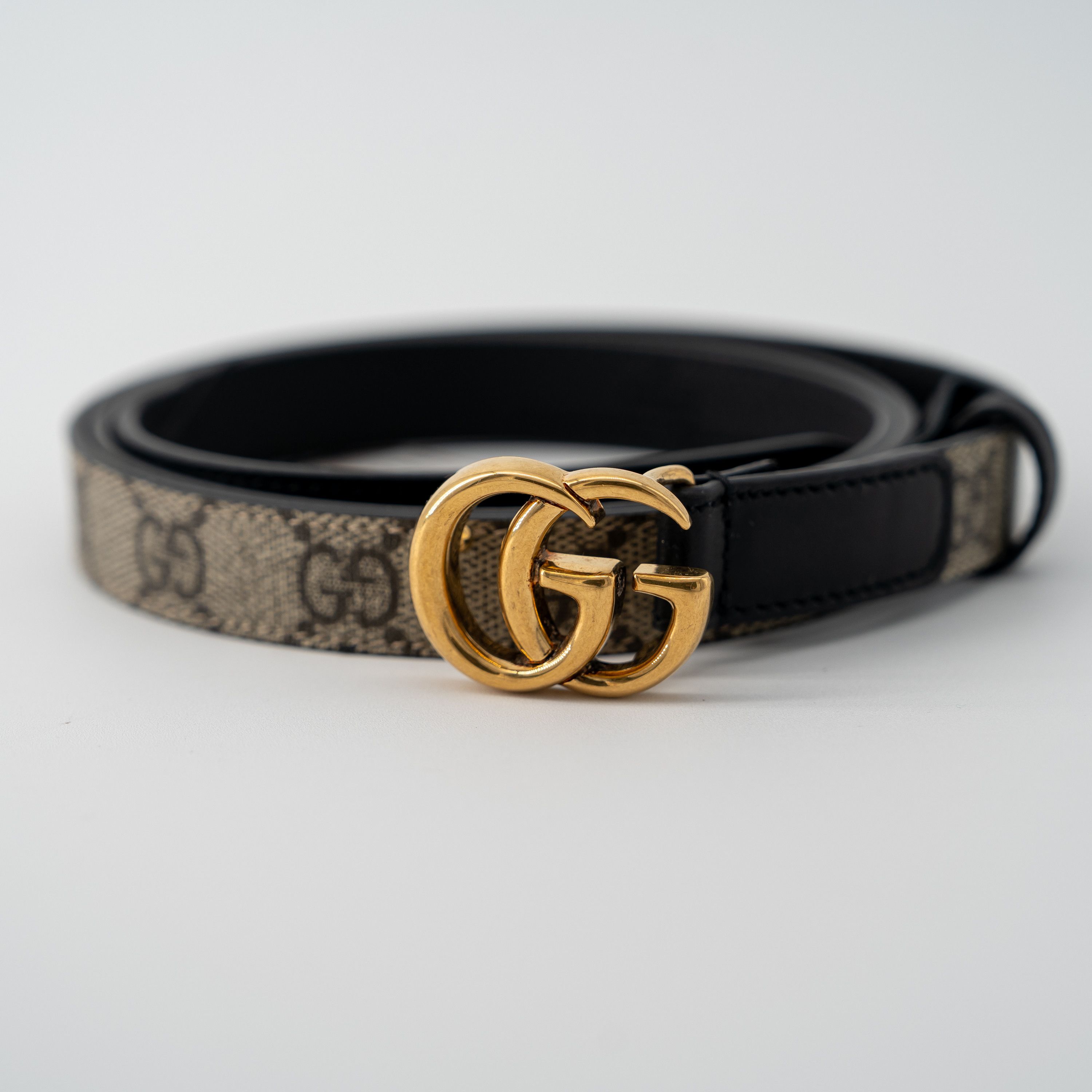 Gucci GUCCI GG Marmont Belt Black 400593 AP00T 1000 Unisex