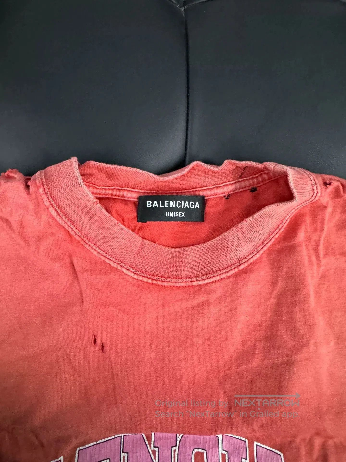 Balenciaga Balenciaga Distressed Short Sleeve Tee. Size US S / EU 44-46 / 1 - 2 Thumbnail