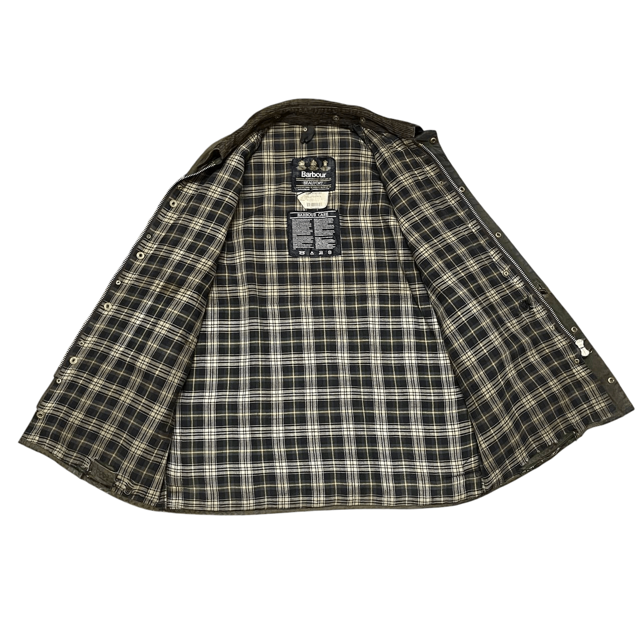 Barbour Vintage 90's Barbour Beaufort A150 Waxed Distressed Jacket Size US M / EU 48-50 / 2 - 12 Thumbnail
