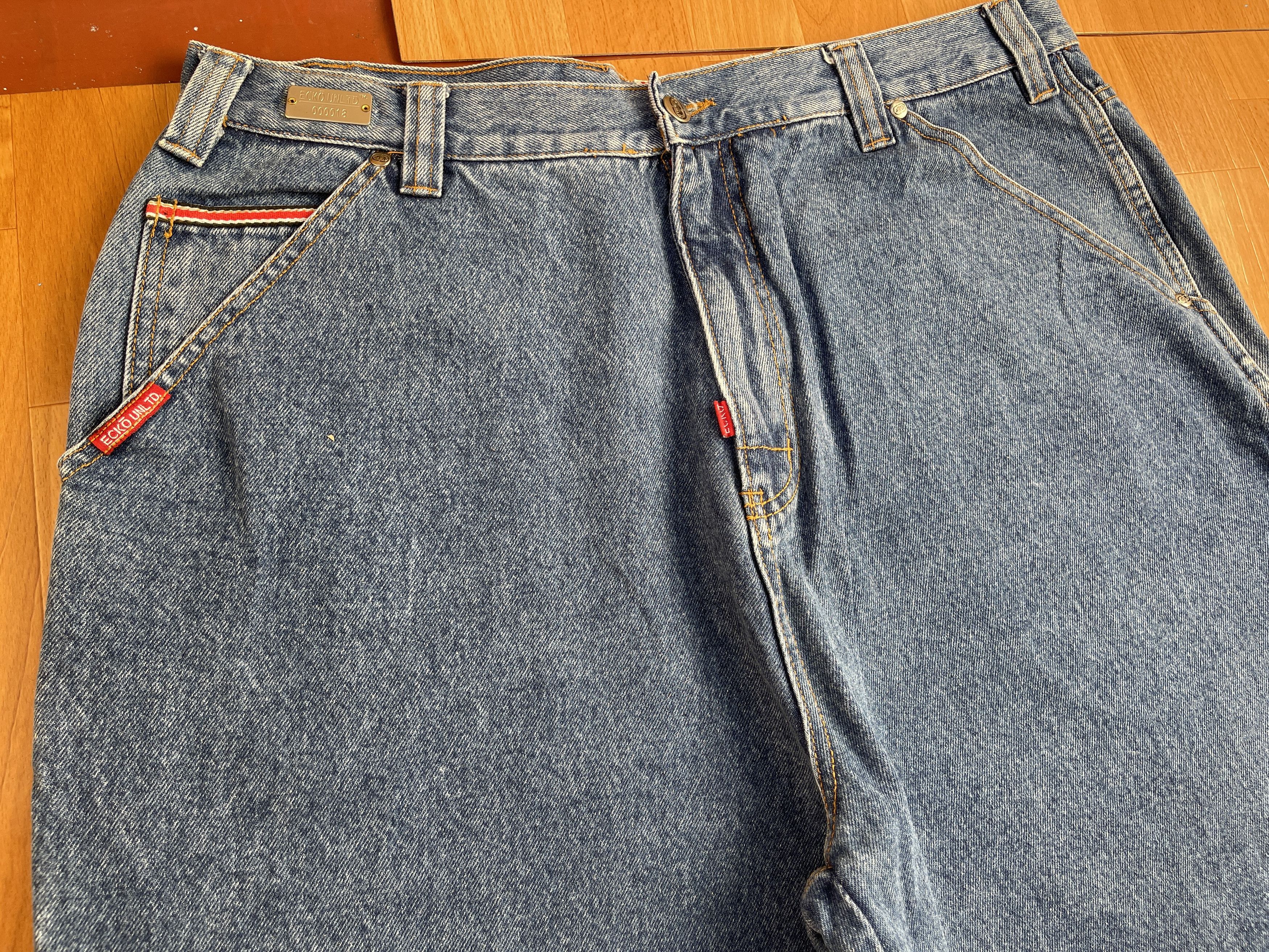Ecko Unltd. Ecko Unltd jeans, baggy, vintage 90s hip hop skater Y2K W 36 Size US 36 / EU 52 - 12 Thumbnail