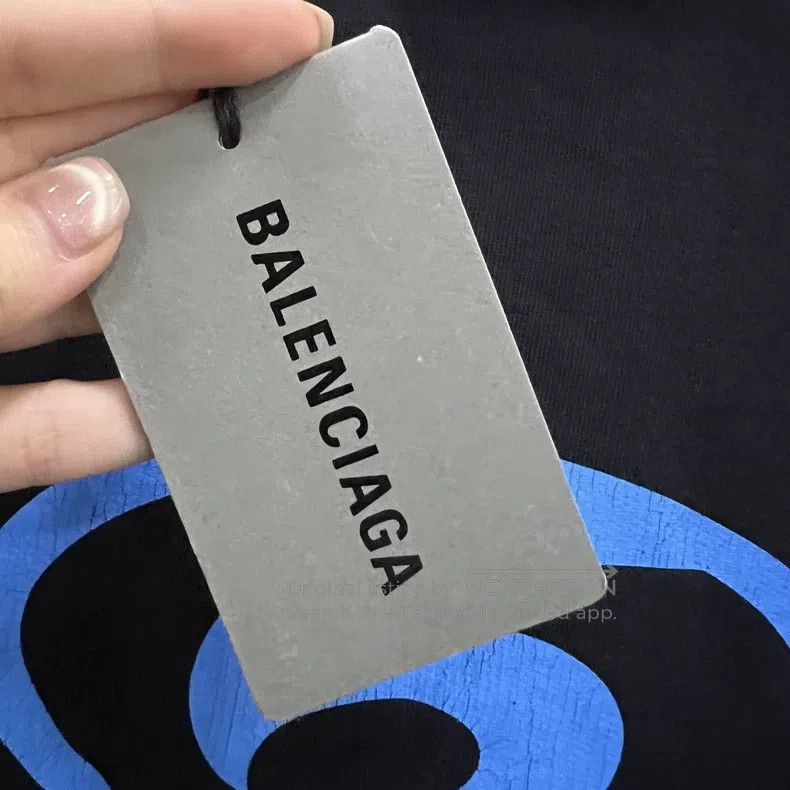 Balenciaga Balenciaga Front Printed Logo Hoodie Size US XL / EU 56 / 4 - 4 Thumbnail