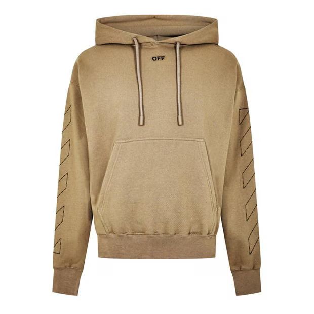 image of Off White O1G2R1Mq0424 Hoodies In Beige, Men's (Size Small)