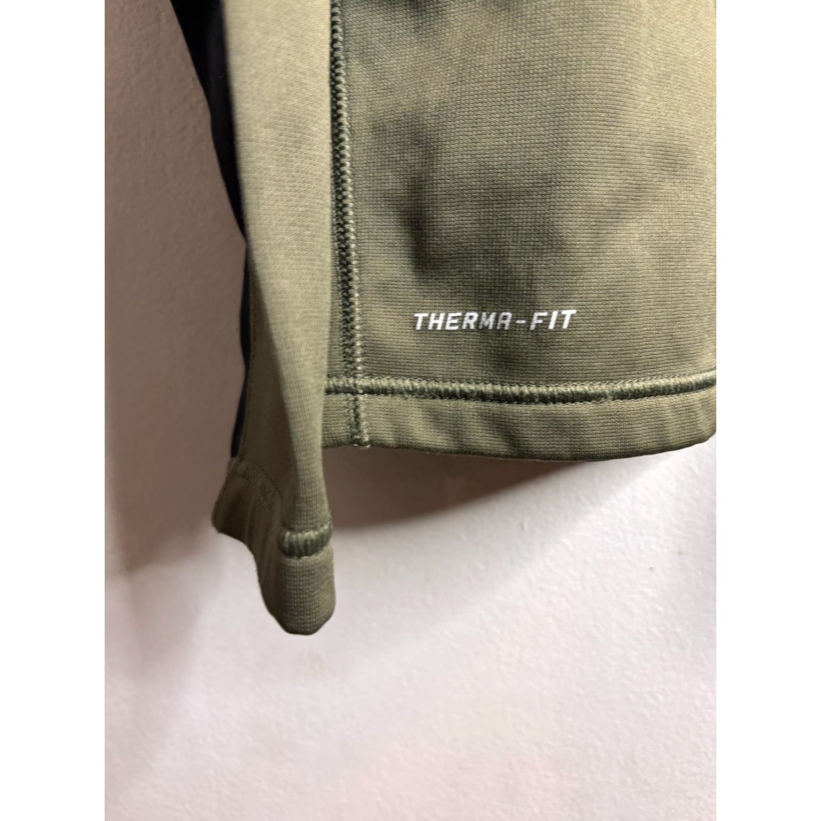Nike Nike Sweatshirt Mens XL Green 1/4 Zip Fleece Lined Therma Fit Size US XL / EU 56 / 4 - 5 Thumbnail