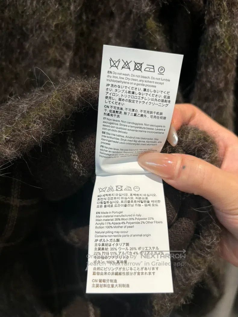 Our Legacy Our Legacy Plaid wool cardigan Size US S / EU 44-46 / 1 - 6 Thumbnail