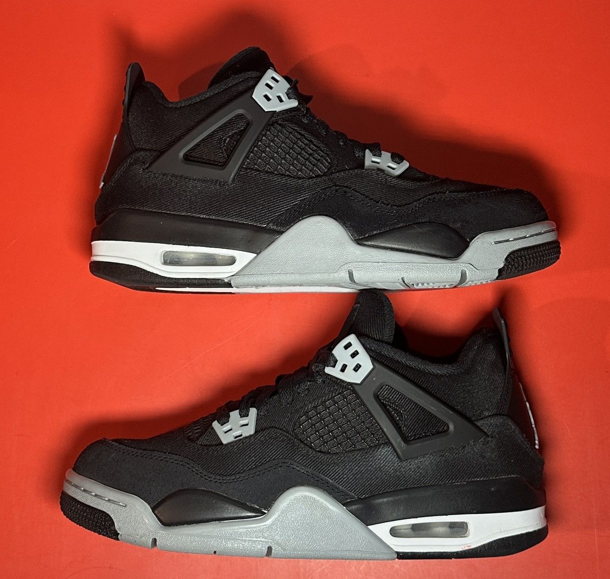 Jordan Brand Size 6.5 (GS) - Jordan 4 Retro SE Black Canvas Size US 6.5 / EU 39-40 - 2 Thumbnail