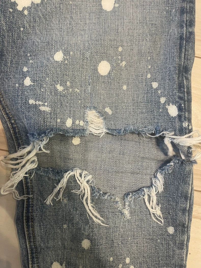 Fear of God Fear of God Splashed blue jeans Size US 32 / EU 48 - 9 Thumbnail