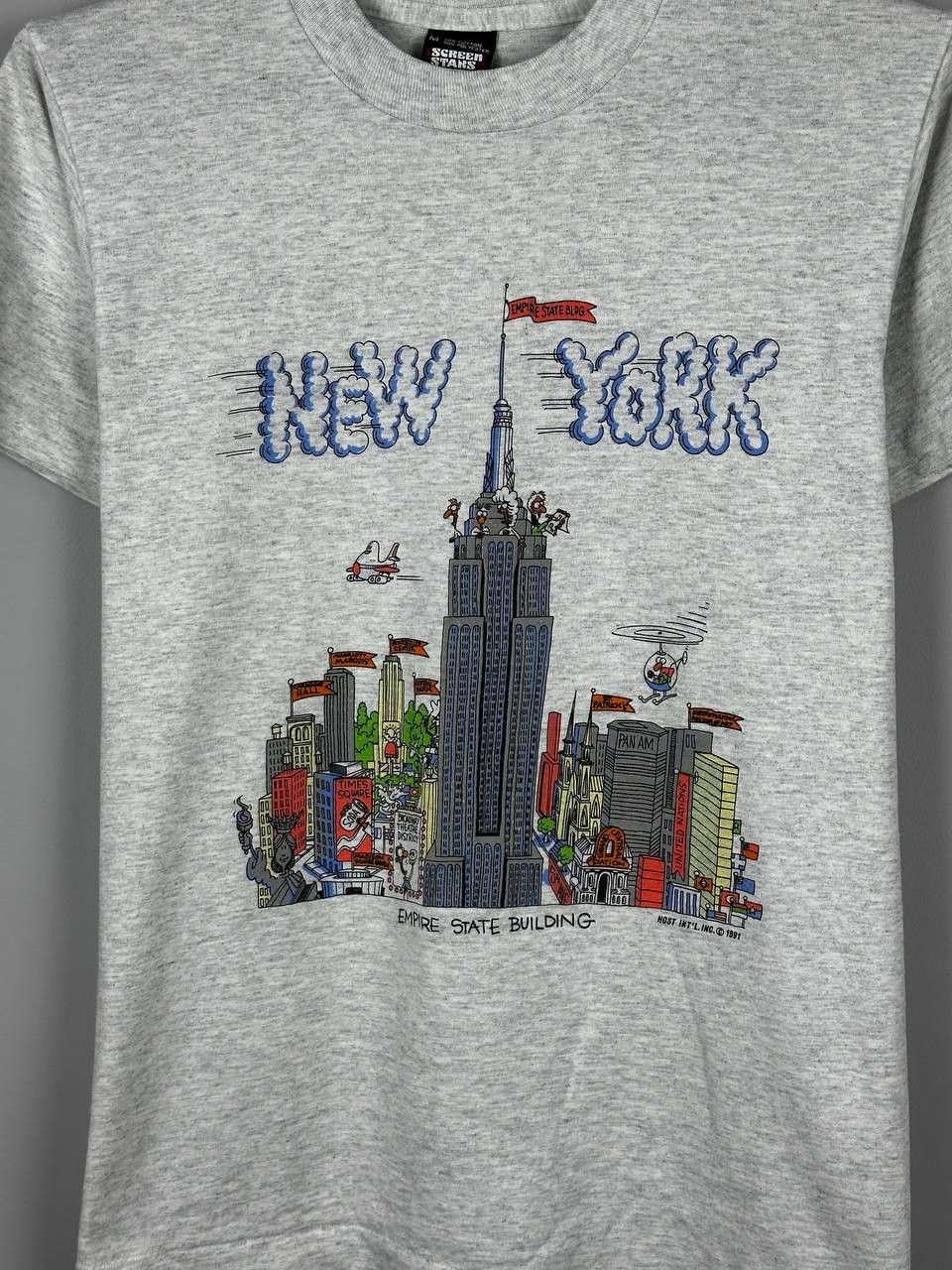 I Love NY Vintage 1991 Love New York City Grey T-Shirt Size US S / EU 44-46 / 1 - 3 Thumbnail