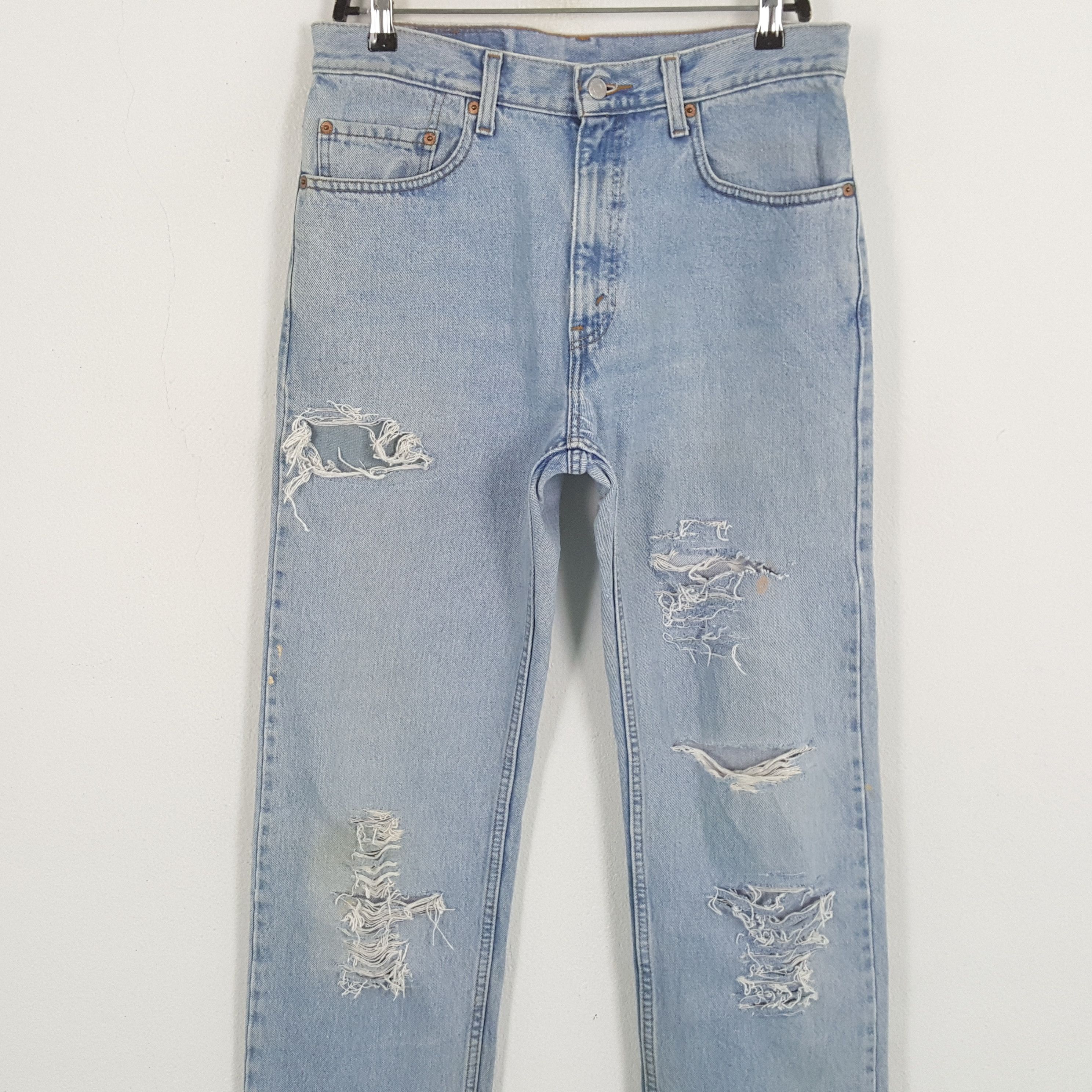Levi's × Vintage LEVI'S Streetwear Style Distressed Jeans Size US 32 / EU 48 - 2 Thumbnail
