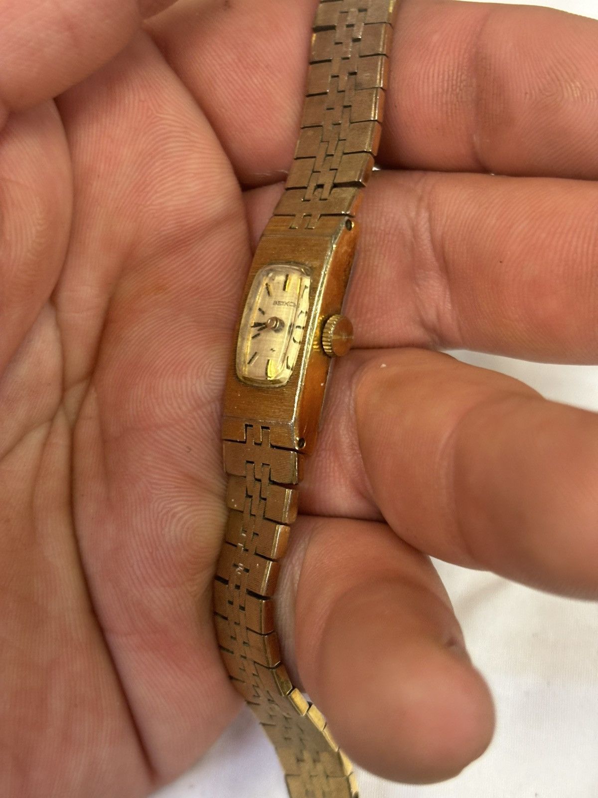 Seiko Vintage Seiko 1520-3339 Gold Tone Womens Mechanical Watch. Size ONE SIZE - 3 Thumbnail