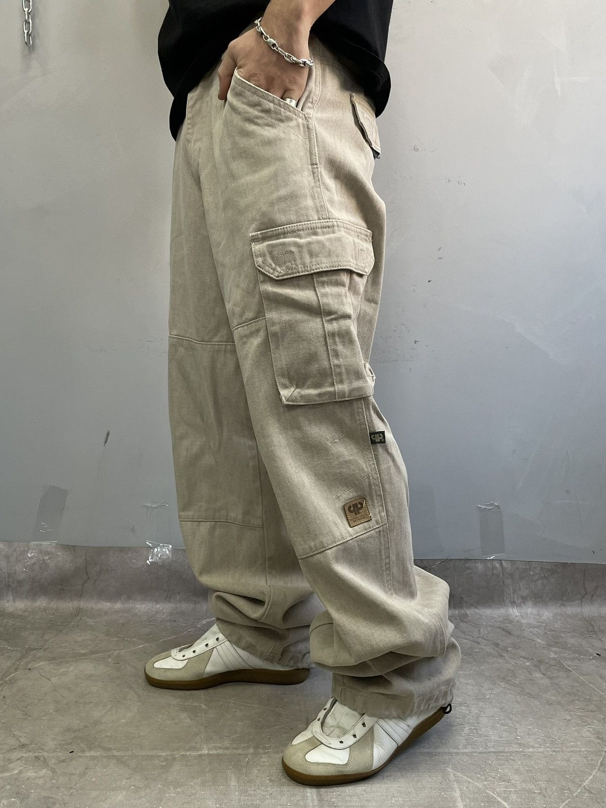 Pelle Pelle Pelle Pelle Denim Cargo Pants Y2K Workwear rare vintage Size US 32 / EU 48 - 1 Thumbnail