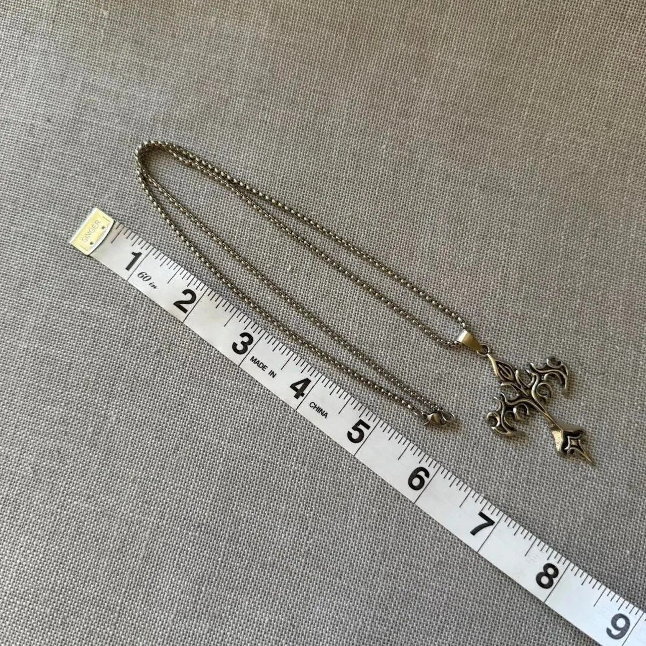 Other Y2k silver gothic cross necklace Size ONE SIZE - 3 Thumbnail