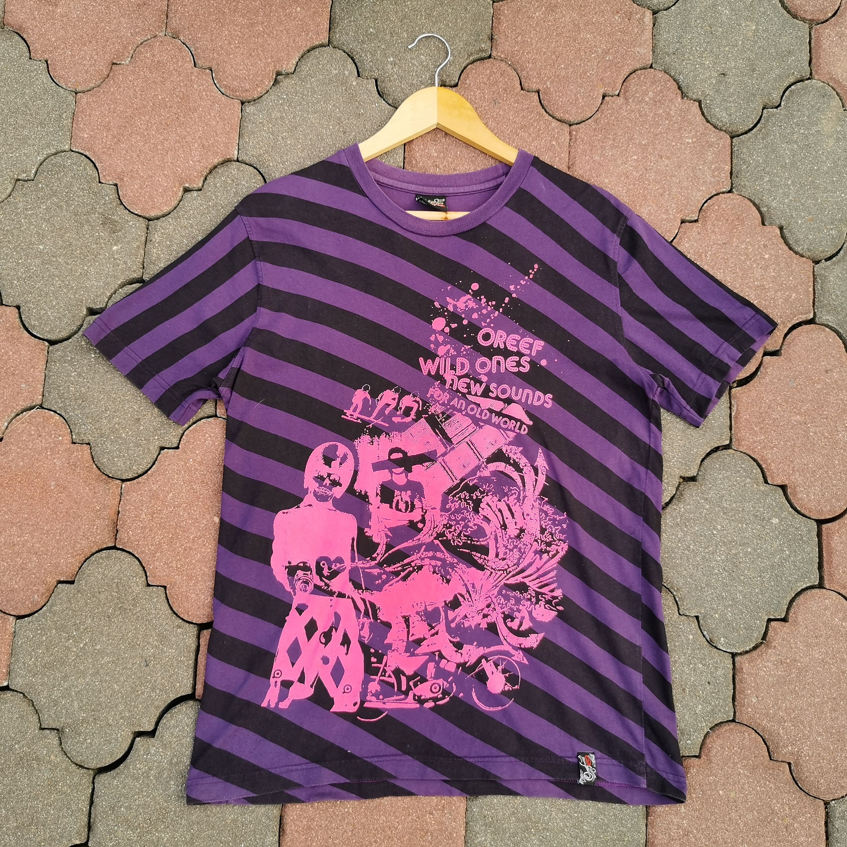 REEF O'reef Wild Ones Striped T-shirt Size US M / EU 48-50 / 2 - 1 Thumbnail