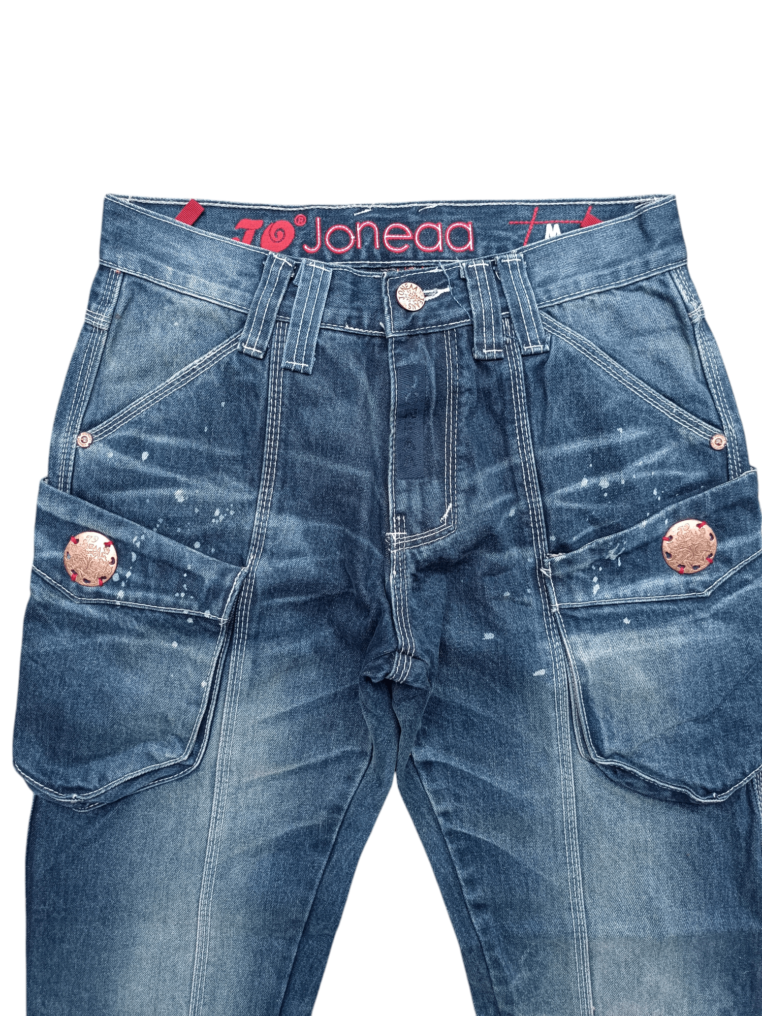 Hysteric Glamour RARE Joneaa Multi Pocket Design Knee Strap Jeans Size US 30 / EU 46 - 16 Thumbnail
