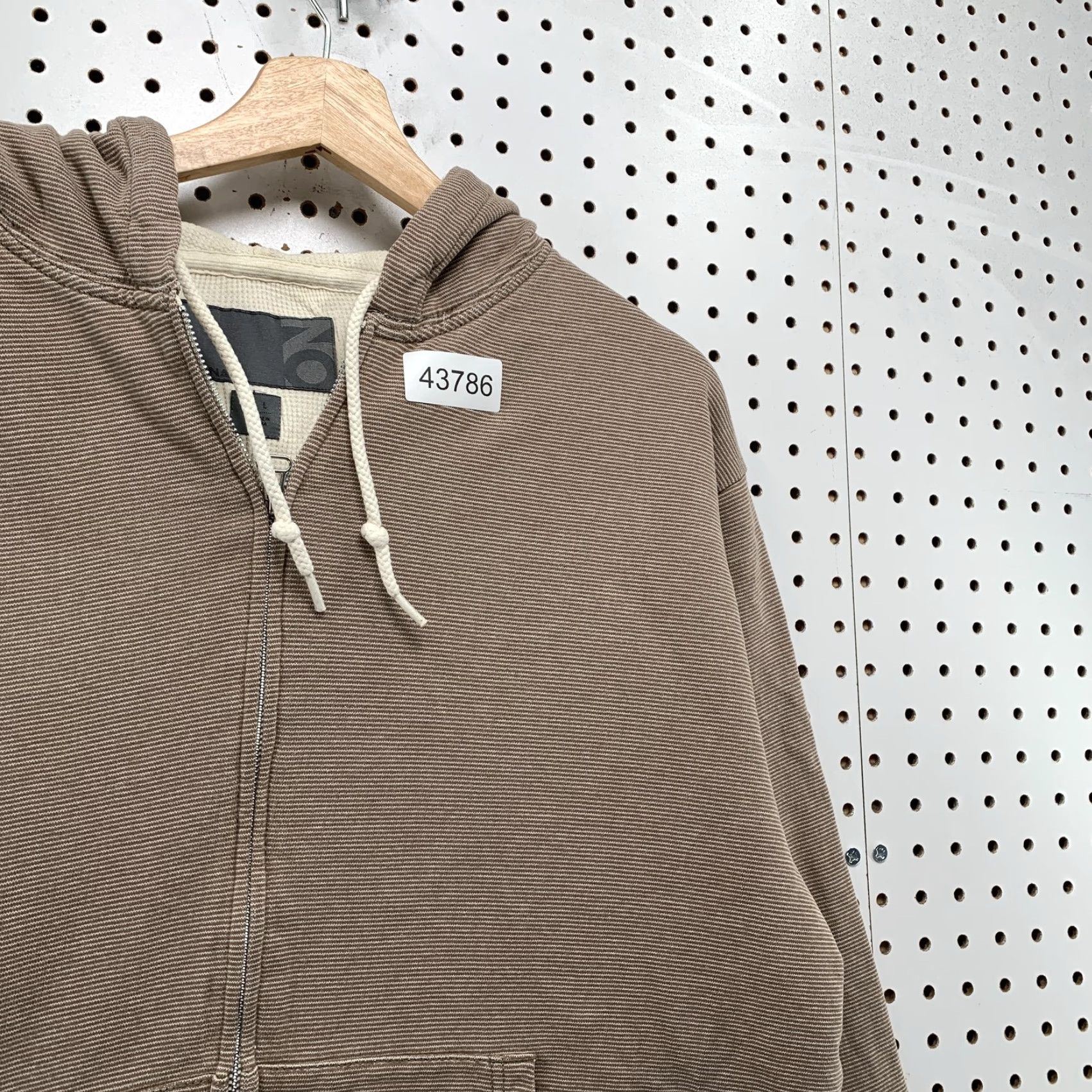 Old Navy Old Navy Hoodie Sweatshirt Mens Large Brown Thermal Lined Hooded Heavyweight Size US L / EU 52-54 / 3 - 6 Thumbnail