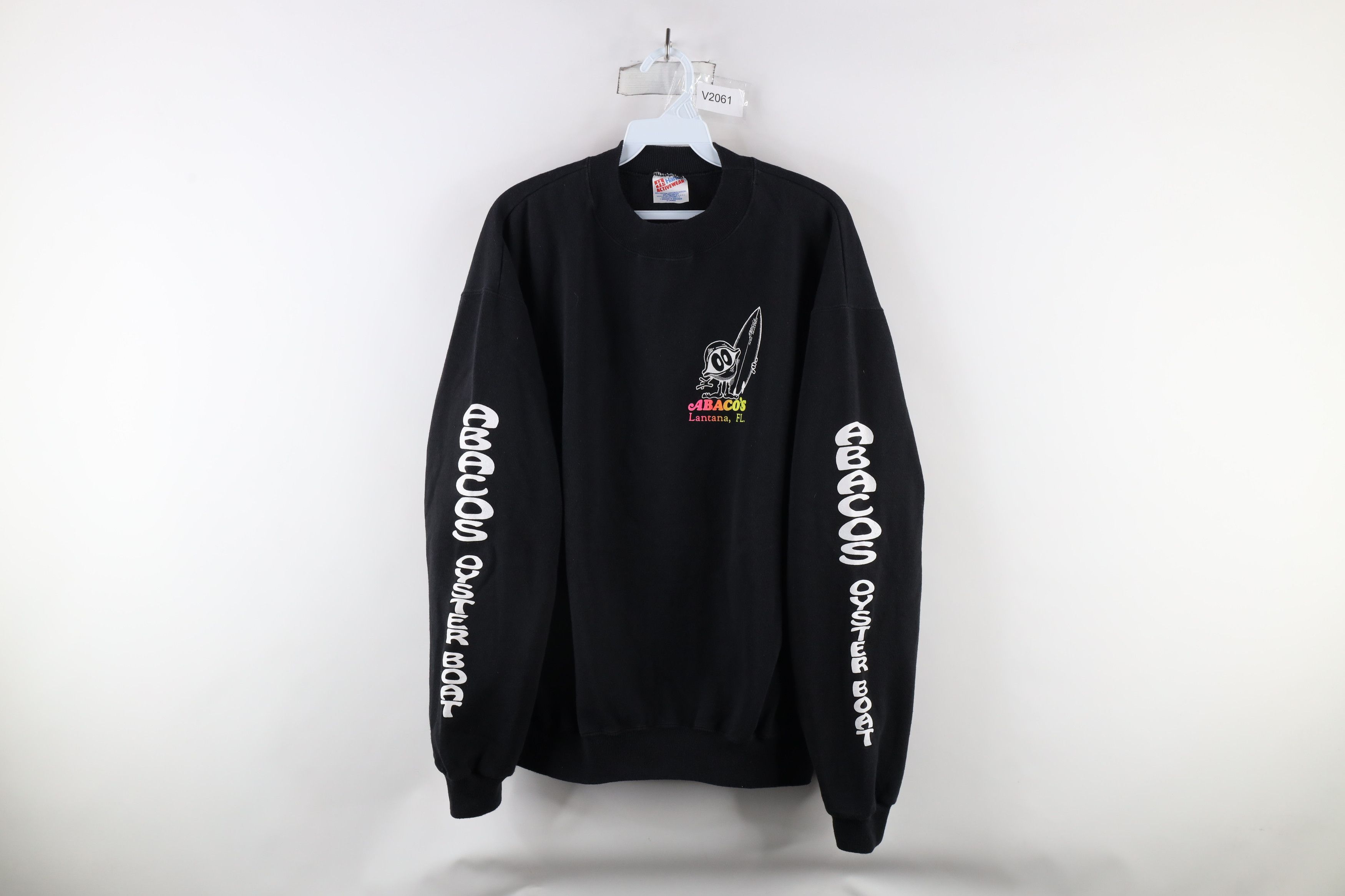 Vintage Vintage 90s Boat Shuck Me Suck Me Eat Me Raw Sweatshirt USA Size US XL / EU 56 / 4 - 1 Thumbnail