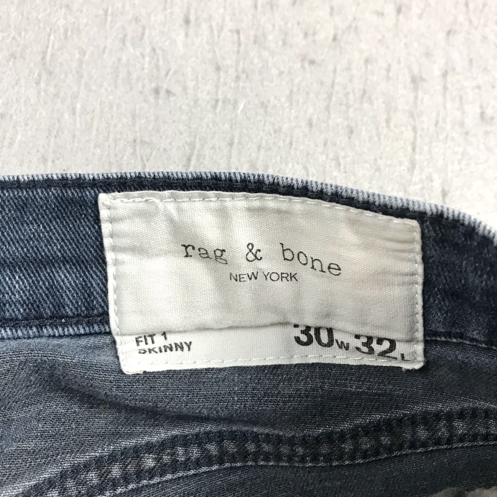 Rag & Bone rag & bone Jeans Mens 30x32 Blue Fit Slim Cotton Blend Designer Skinny Shirt Size US 30 / EU 46 - 4 Thumbnail