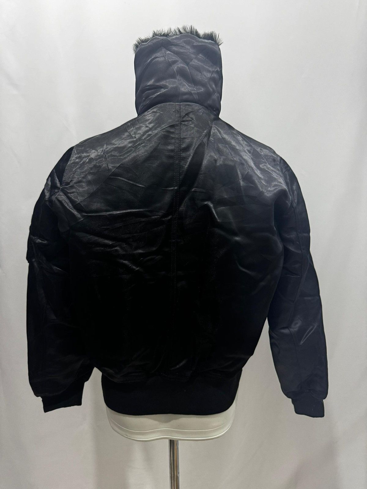 Gap GAP Black Faux Fur Lined Bomber Jacket Size XS / US 0-2 / IT 36-38 - 8 Thumbnail