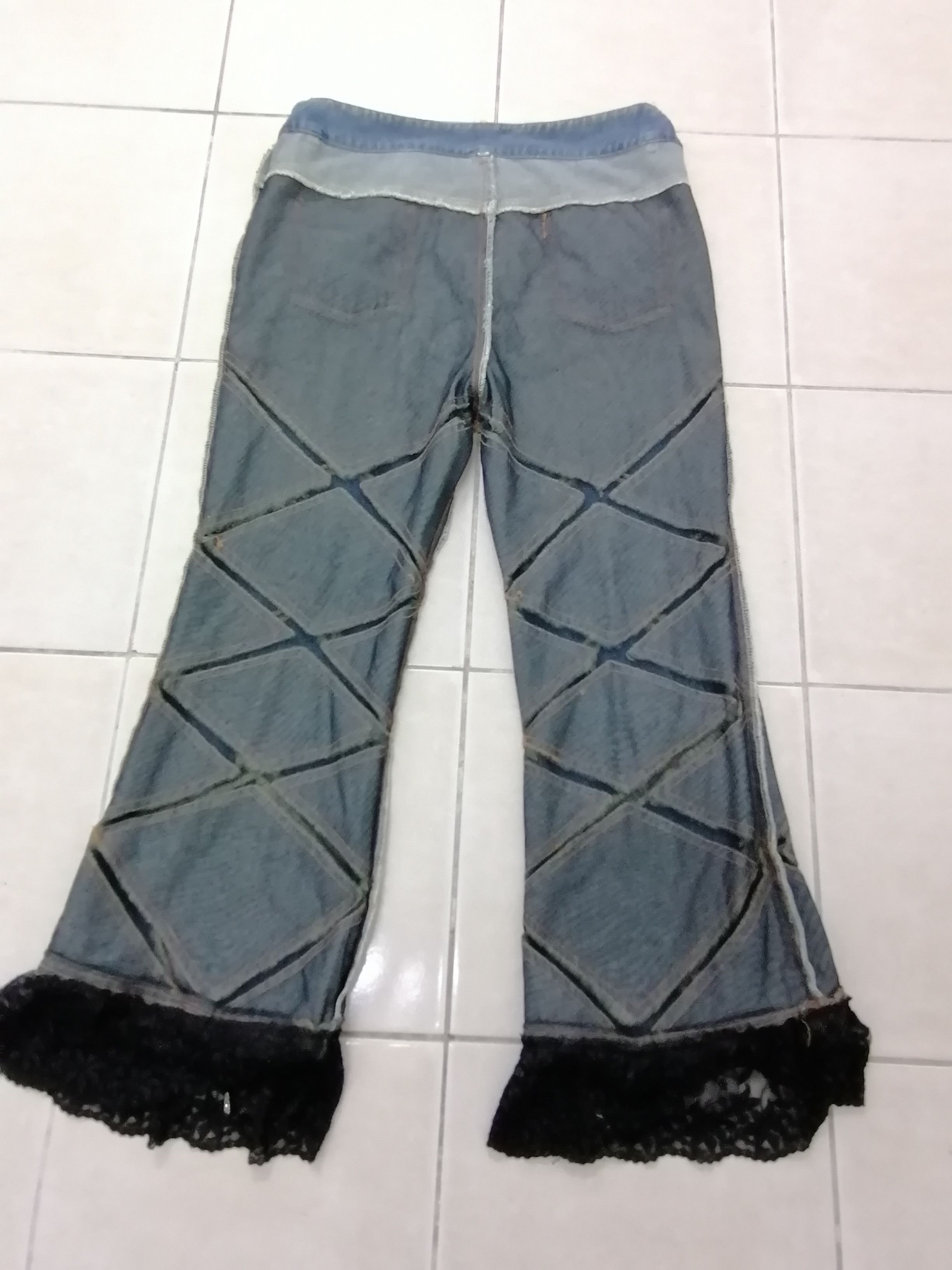 Japanese Brand 💥Rare 💥 Scott N Blue Patch Flare Stretch Jeans Size 32" / US 10 / IT 46 - 18 Thumbnail