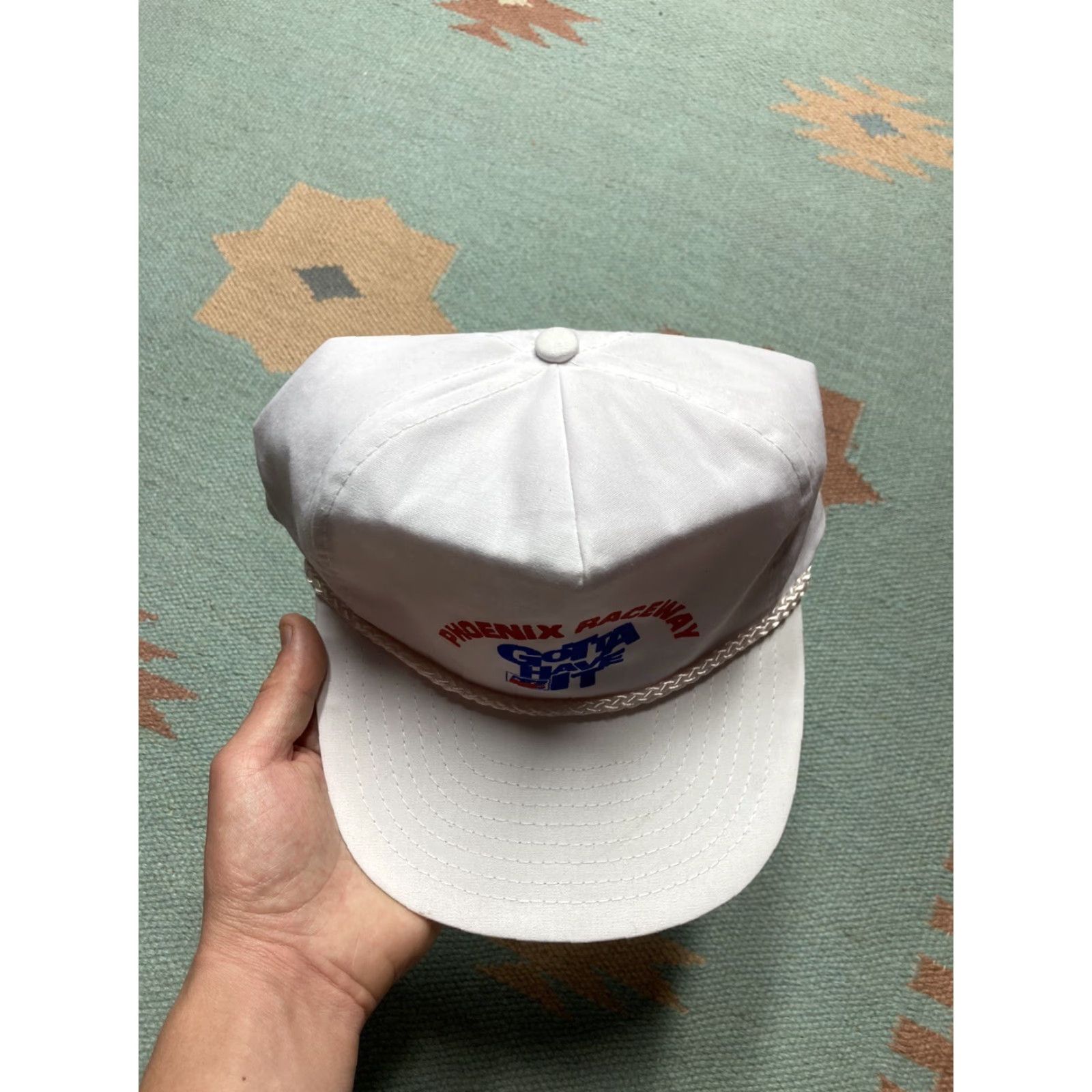 NASCAR VINTAGE Pepsi Strapback Hat Cap White Adjustable Men Racing Nascar Phoenix Raceway Gotta Have It RaceWAY Size ONE SIZE - 3 Thumbnail