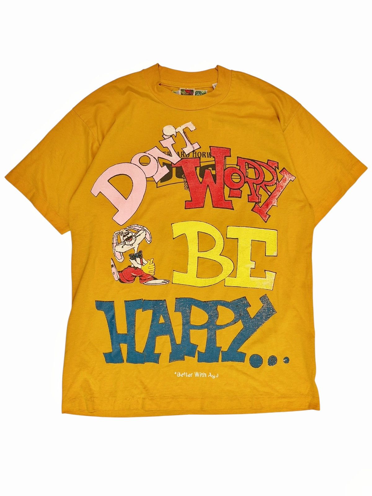 Better With Age Honey Upcycled Vintage Shirt Acid Rabbit Size US L / EU 52-54 / 3 - 1 Thumbnail