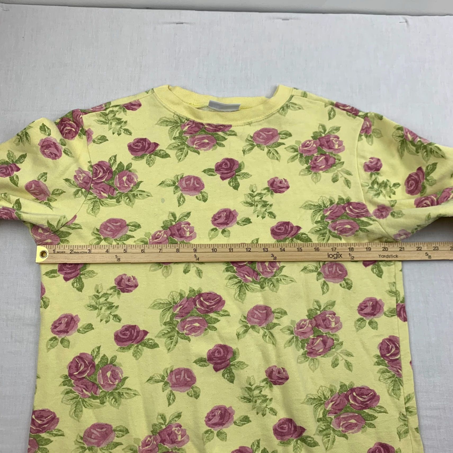 Blair VINTAGE Blair Sweatshirt Womens M Yellow Floral 90s Nature Outdoor Cartoon Flowers Crew Pullover Size M / US 6-8 / IT 42-44 - 7 Thumbnail